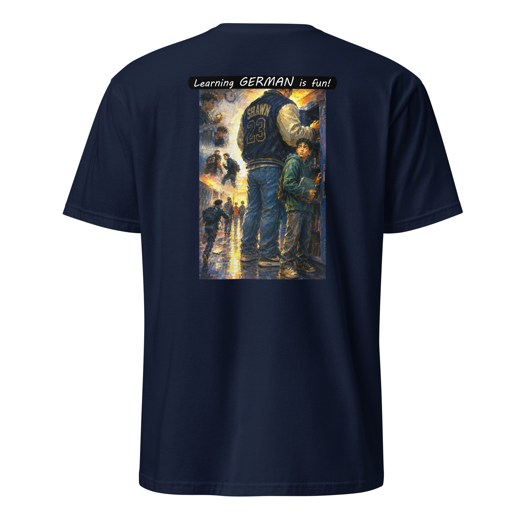 Unisex Softstyle T-Shirt - Learning GERMAN is fun! - The School Locker - Image 6