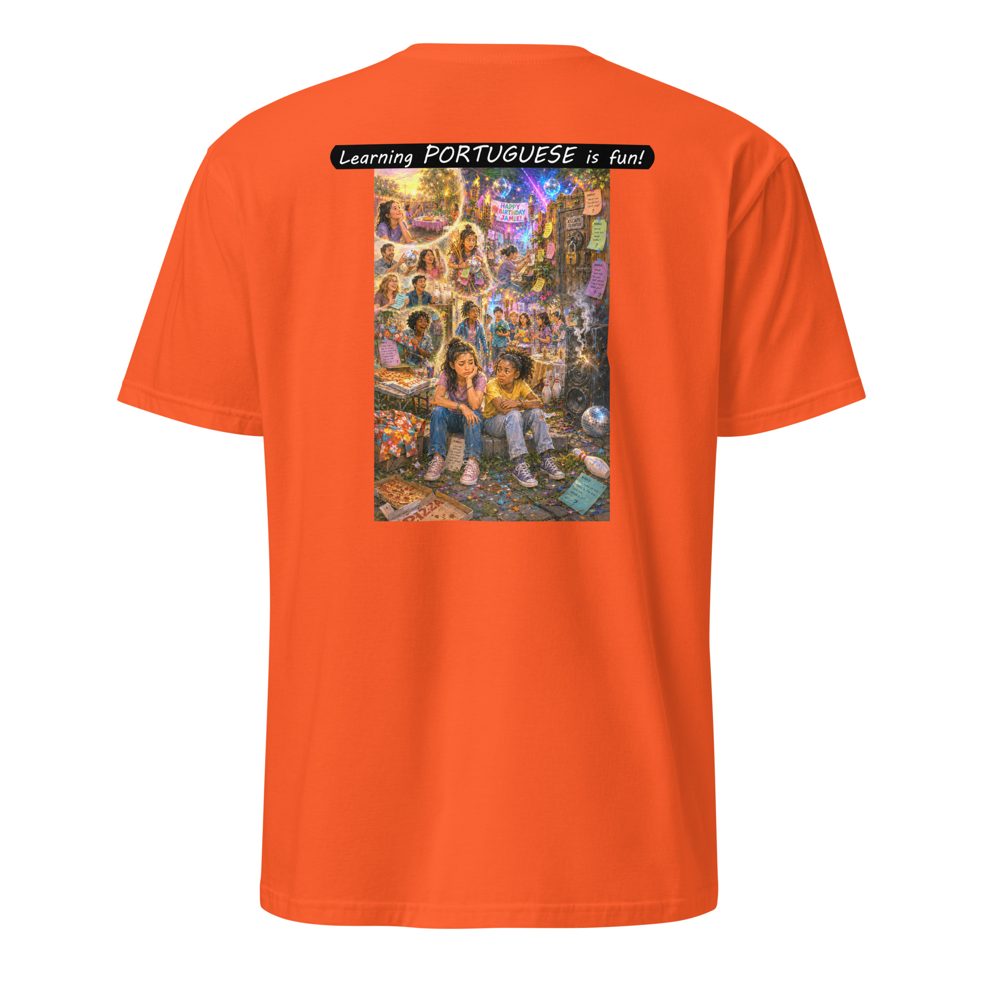 Unisex Softstyle T-Shirt - Learning PORTUGUESE is fun! - The Surprise Party - Image 26