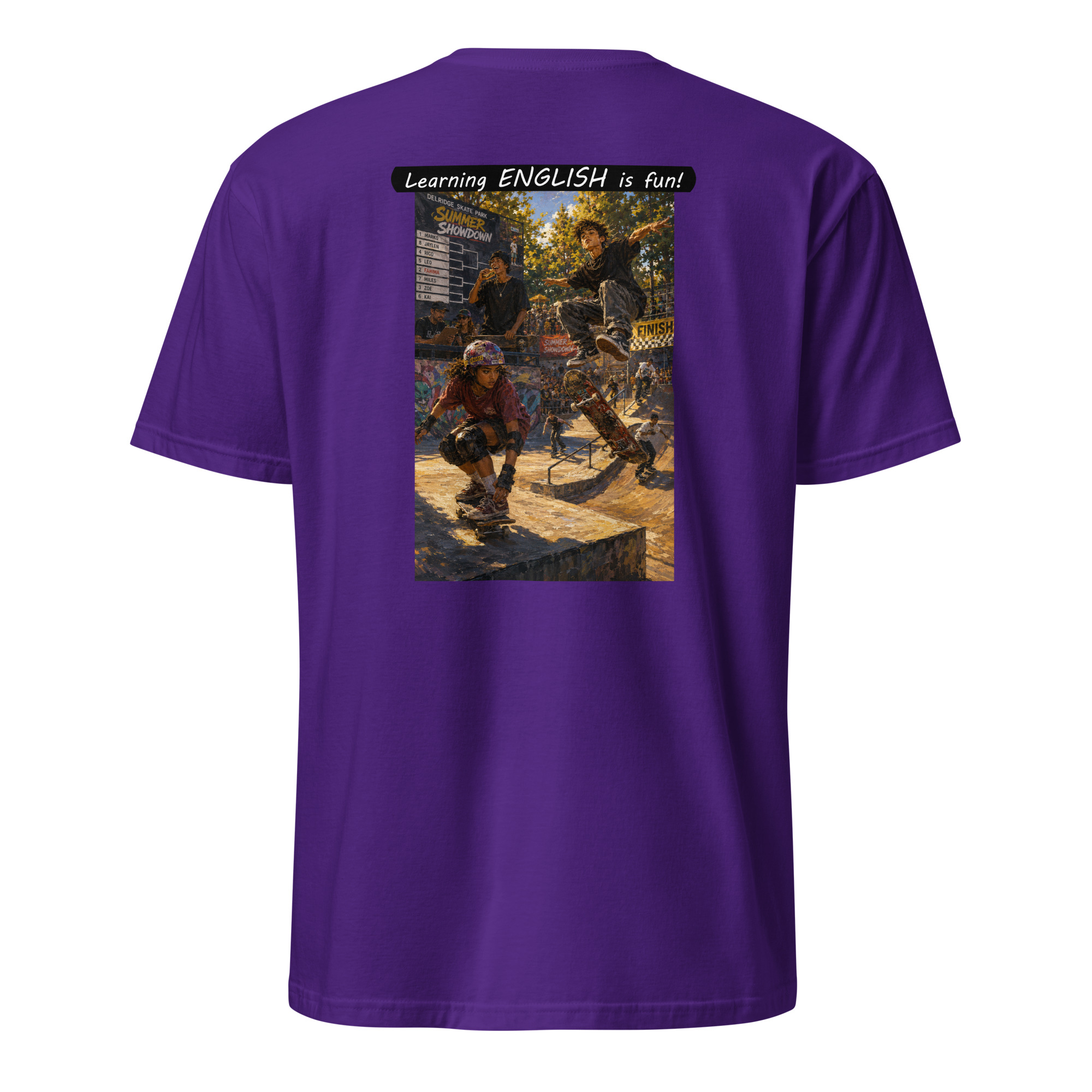 Unisex Softstyle T-Shirt - Learning ENGLISH is fun! - The Summer Showdown - Image 10