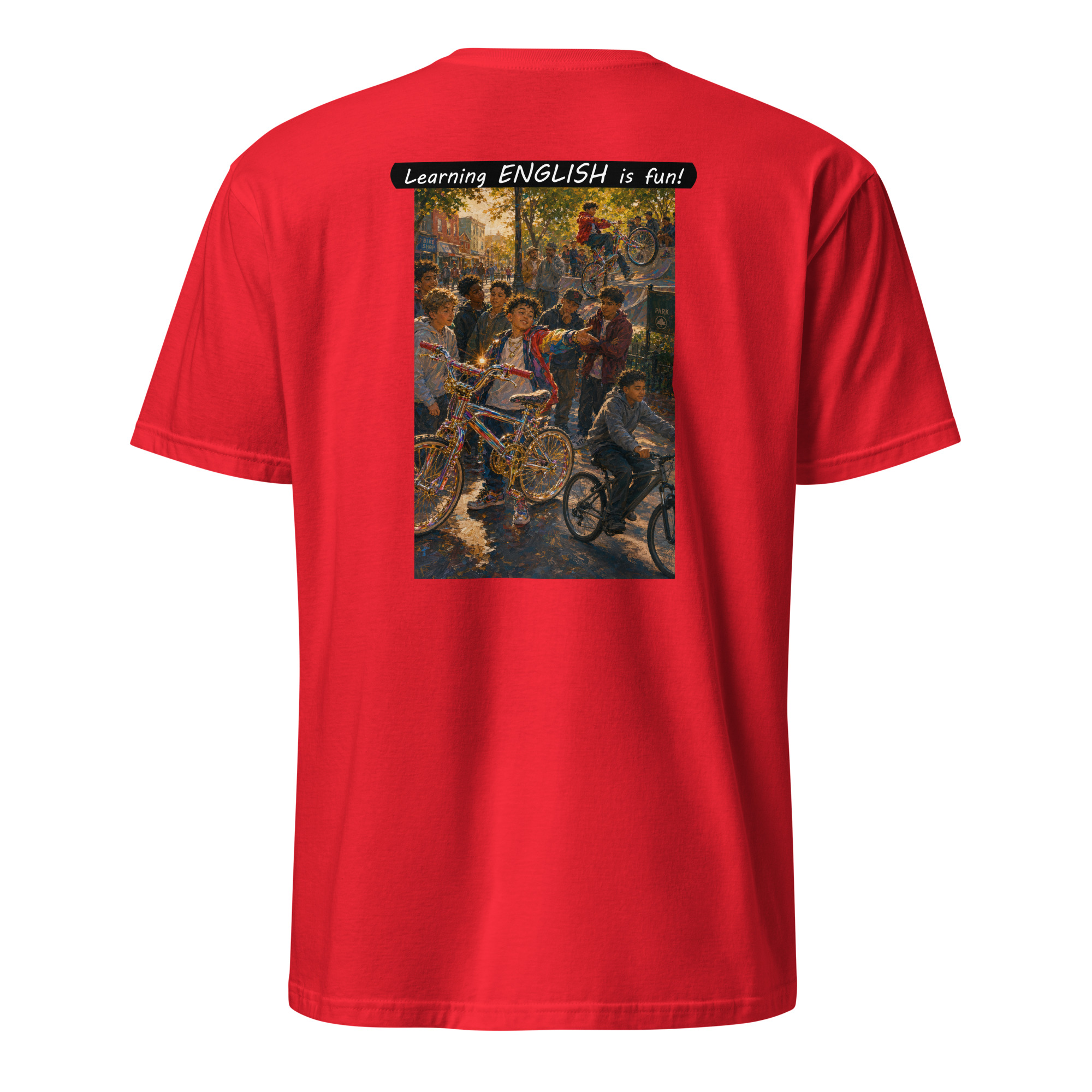 Unisex Softstyle T-Shirt - Learning ENGLISH is fun! - The Show Off - Image 8