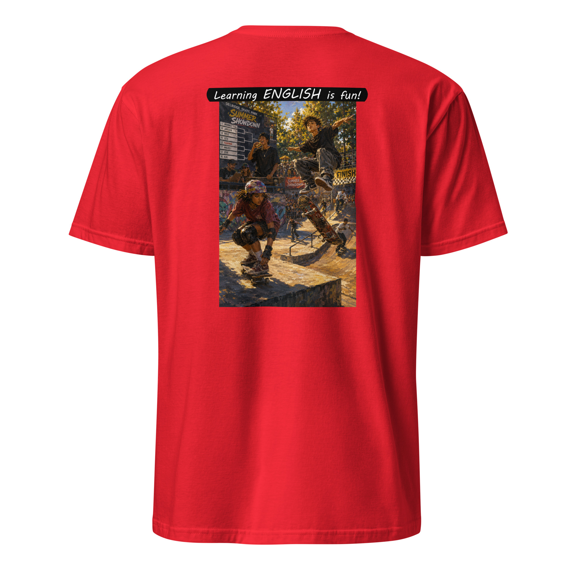 Unisex Softstyle T-Shirt - Learning ENGLISH is fun! - The Summer Showdown - Image 14