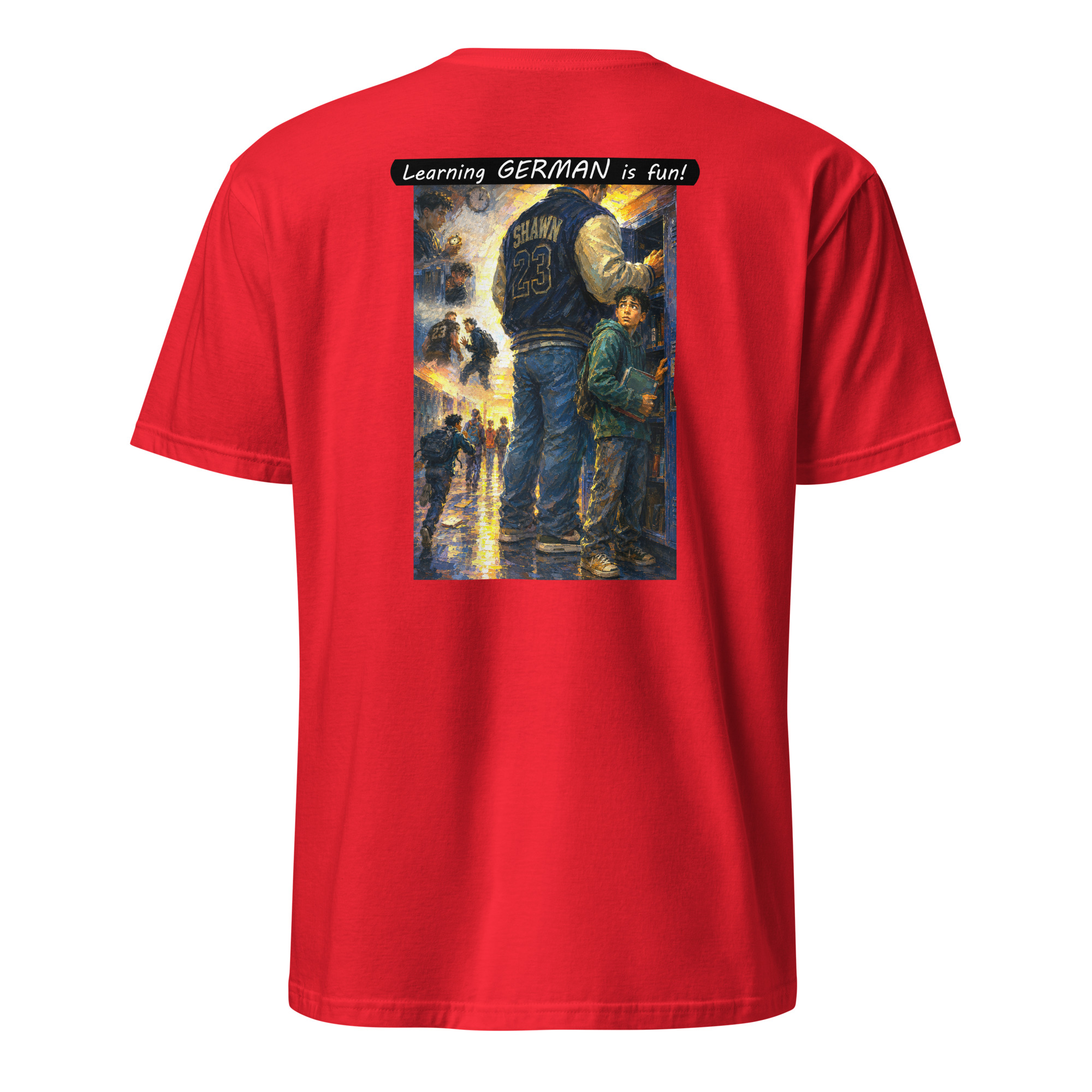 Unisex Softstyle T-Shirt - Learning GERMAN is fun! - The School Locker - Image 14
