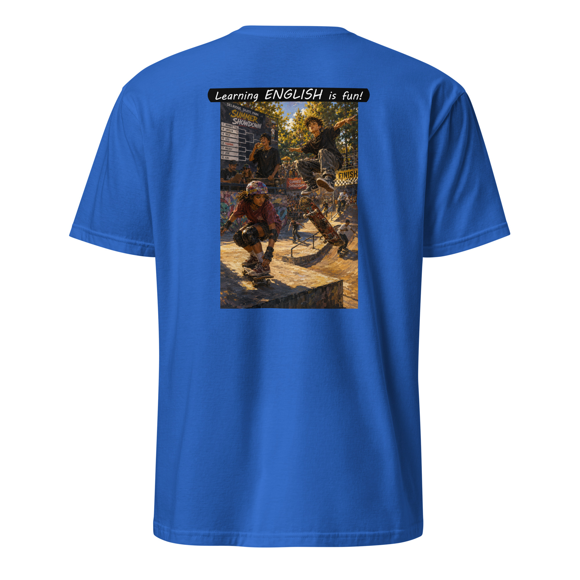 Unisex Softstyle T-Shirt - Learning ENGLISH is fun! - The Summer Showdown - Image 18
