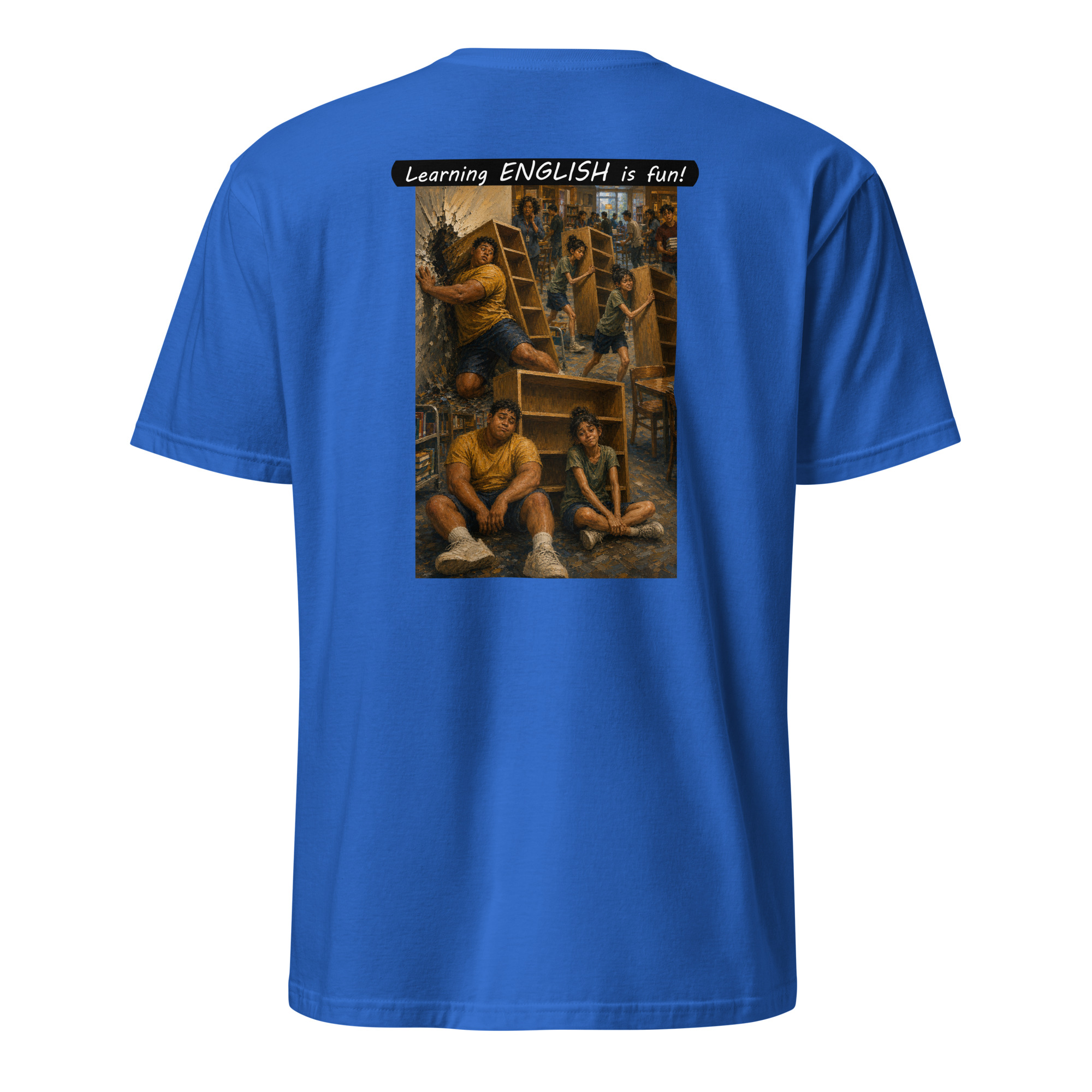Unisex Softstyle T-Shirt - Learning ENGLISH is fun! - Fair Trade - Image 16
