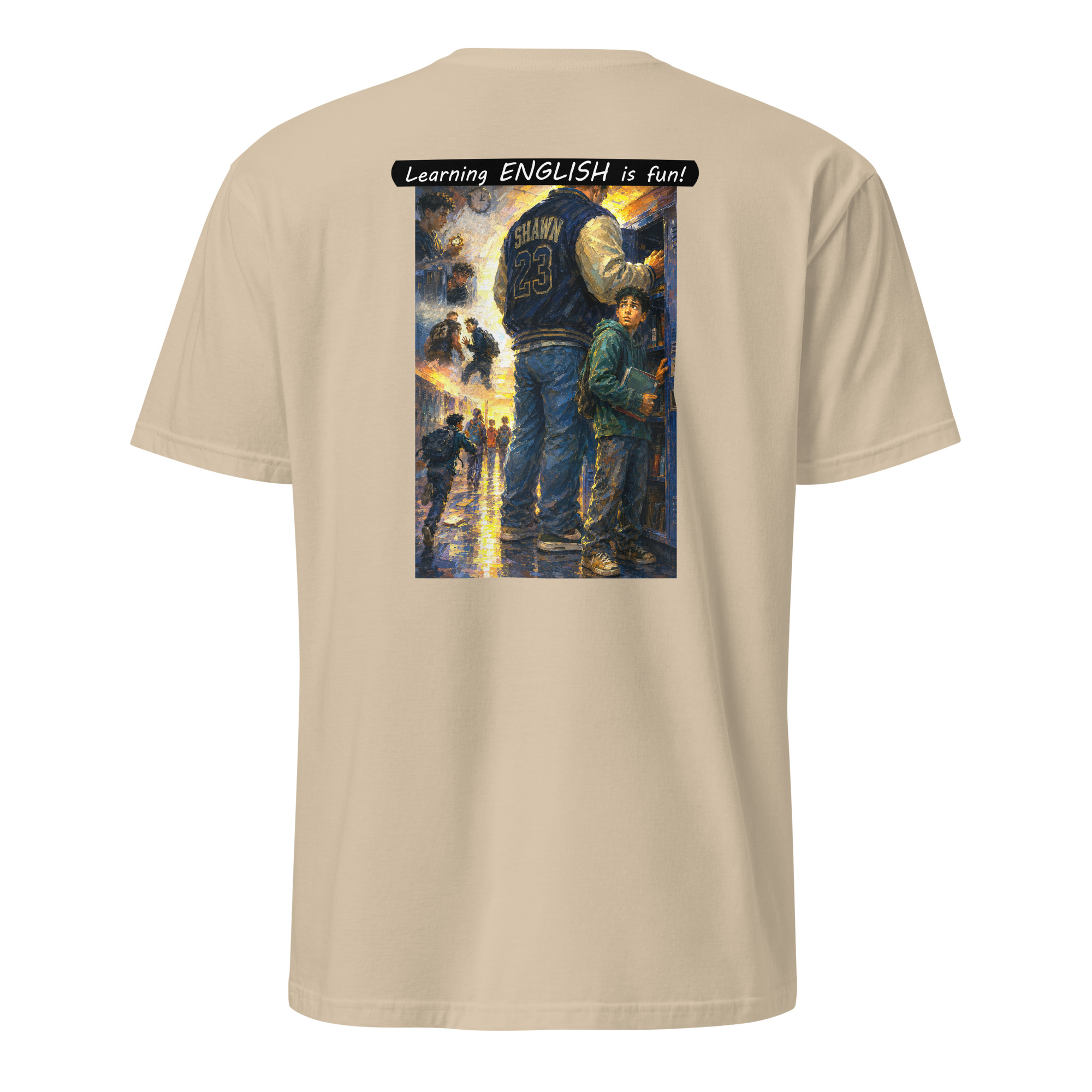 Unisex Softstyle T-Shirt - Learning ENGLISH is fun! - The School Locker - Image 1