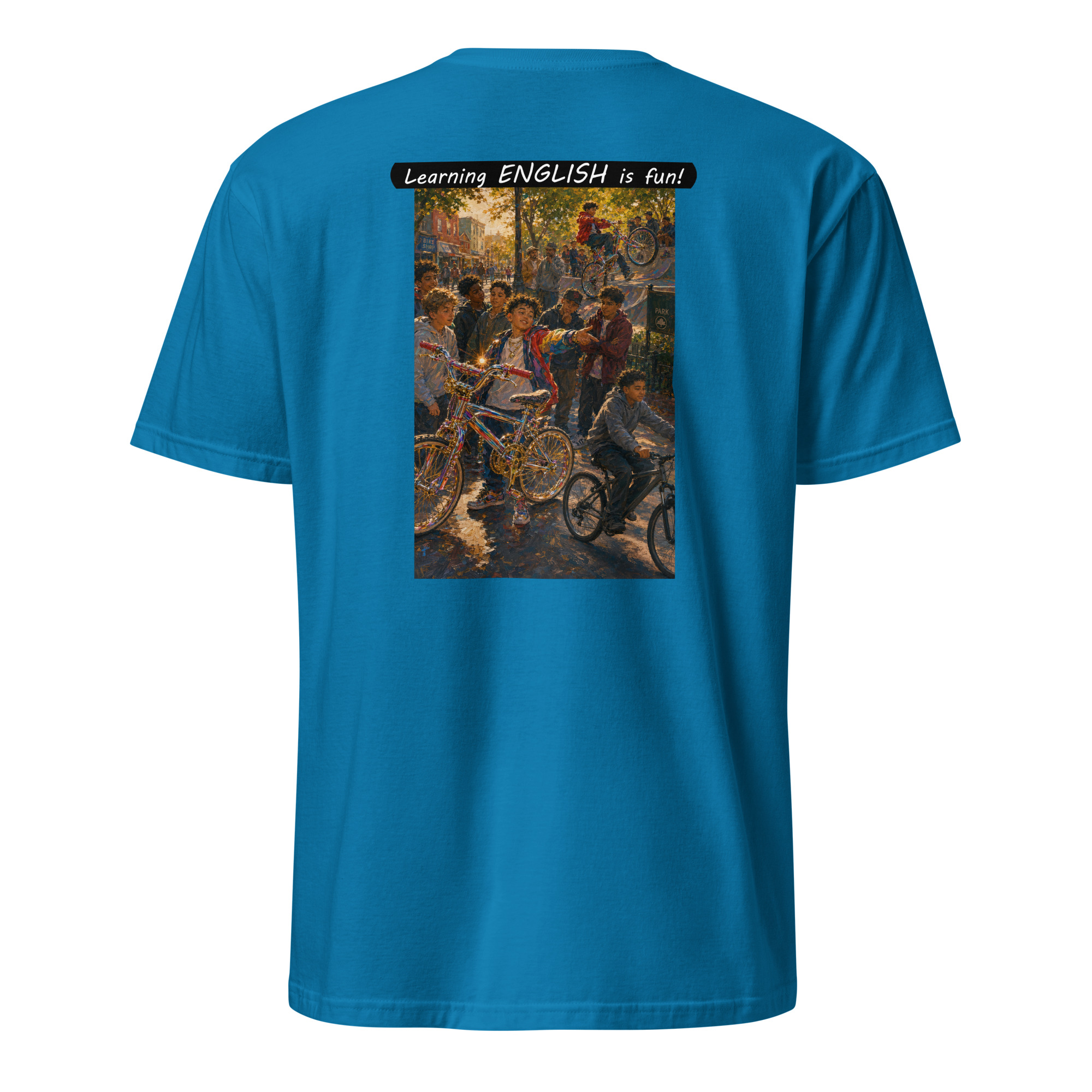 Unisex Softstyle T-Shirt - Learning ENGLISH is fun! - The Show Off - Image 12
