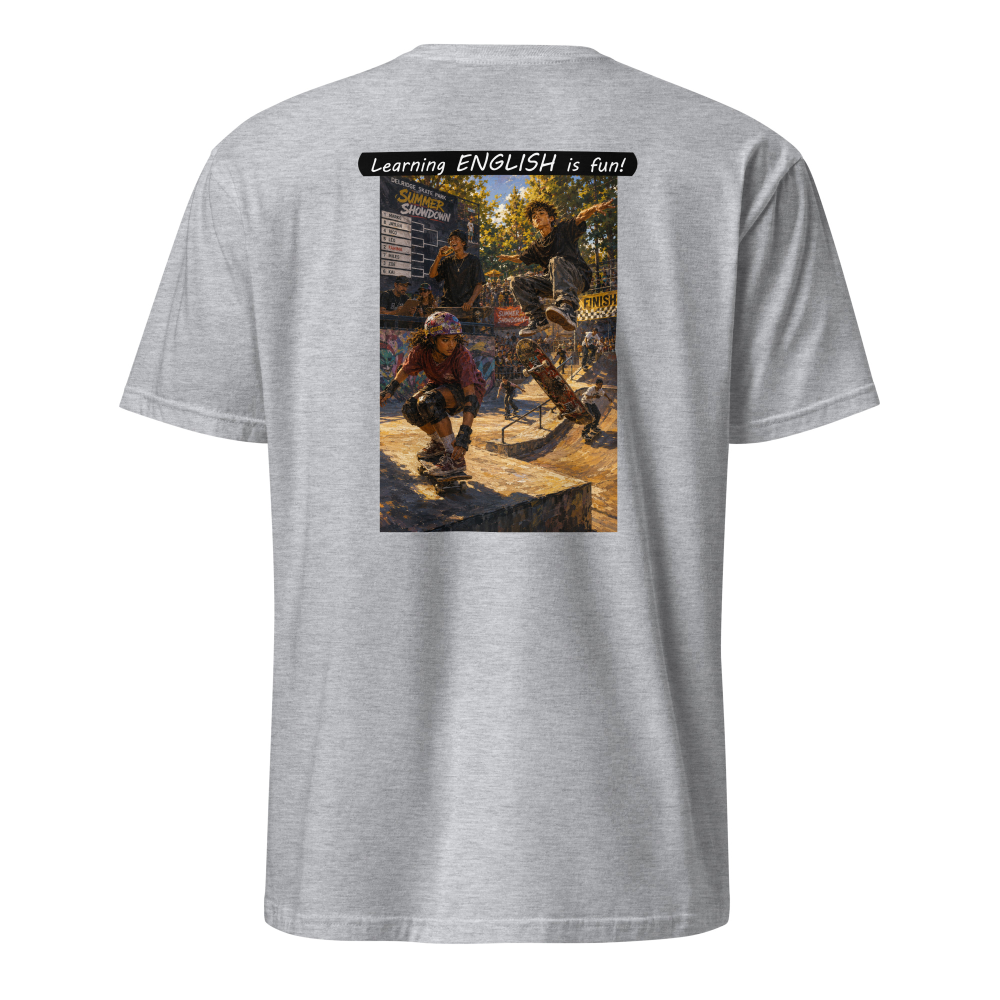 Unisex Softstyle T-Shirt - Learning ENGLISH is fun! - The Summer Showdown - Image 44