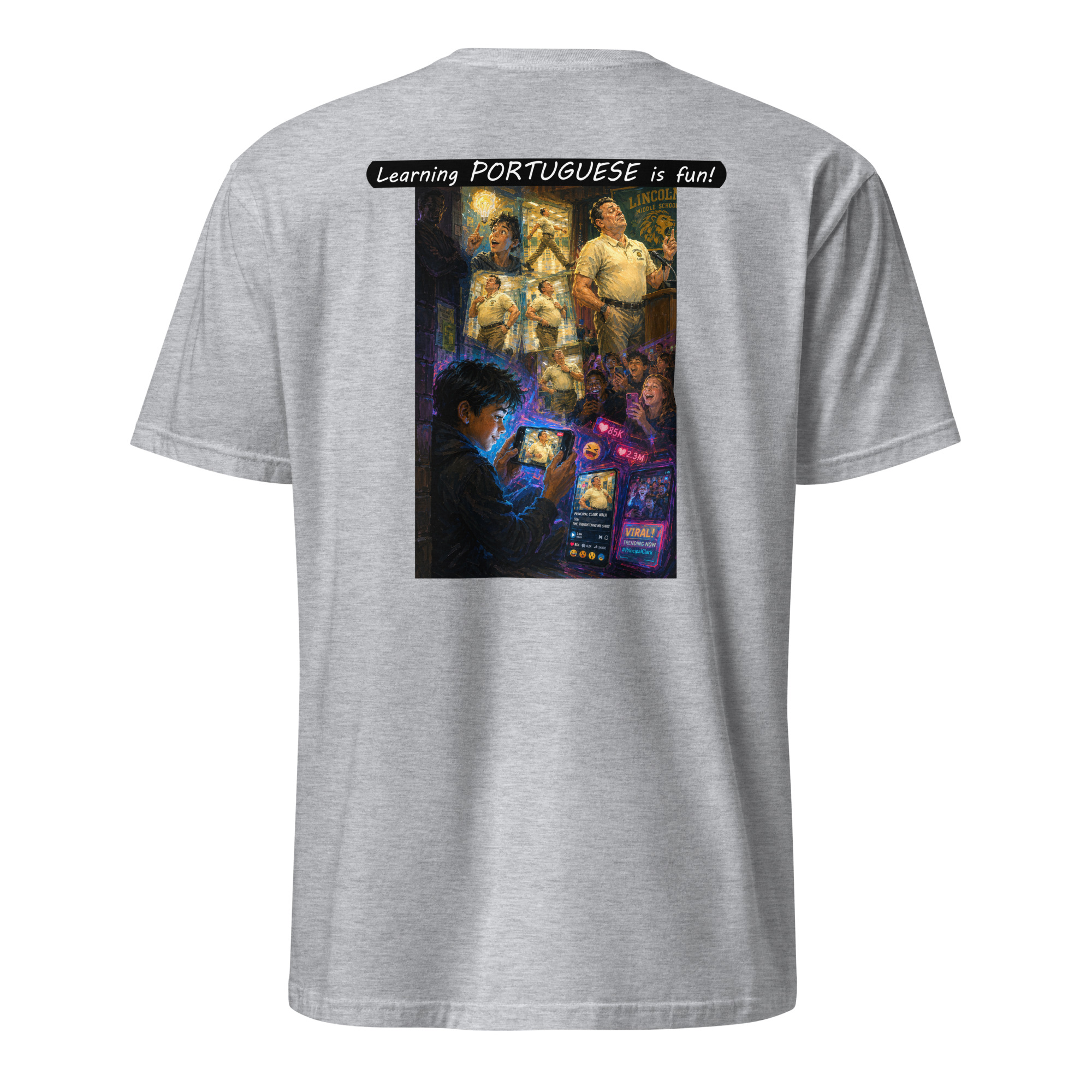 Unisex Softstyle T-Shirt - Learning PORTUGUESE is fun! - The Influencer - Image 44