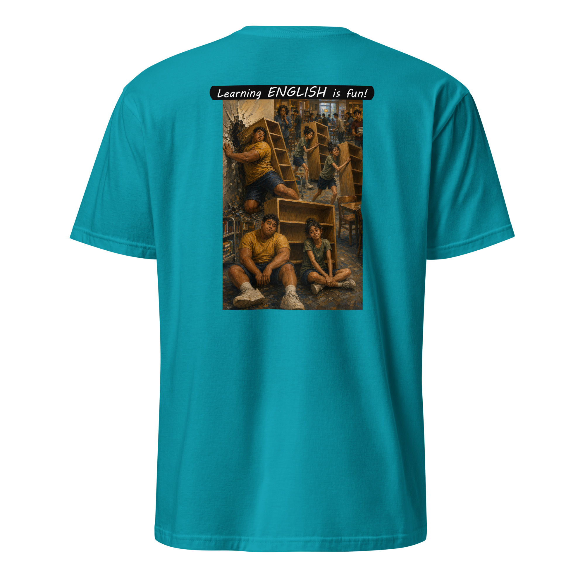 Unisex Softstyle T-Shirt - Learning ENGLISH is fun! - Fair Trade - Image 30