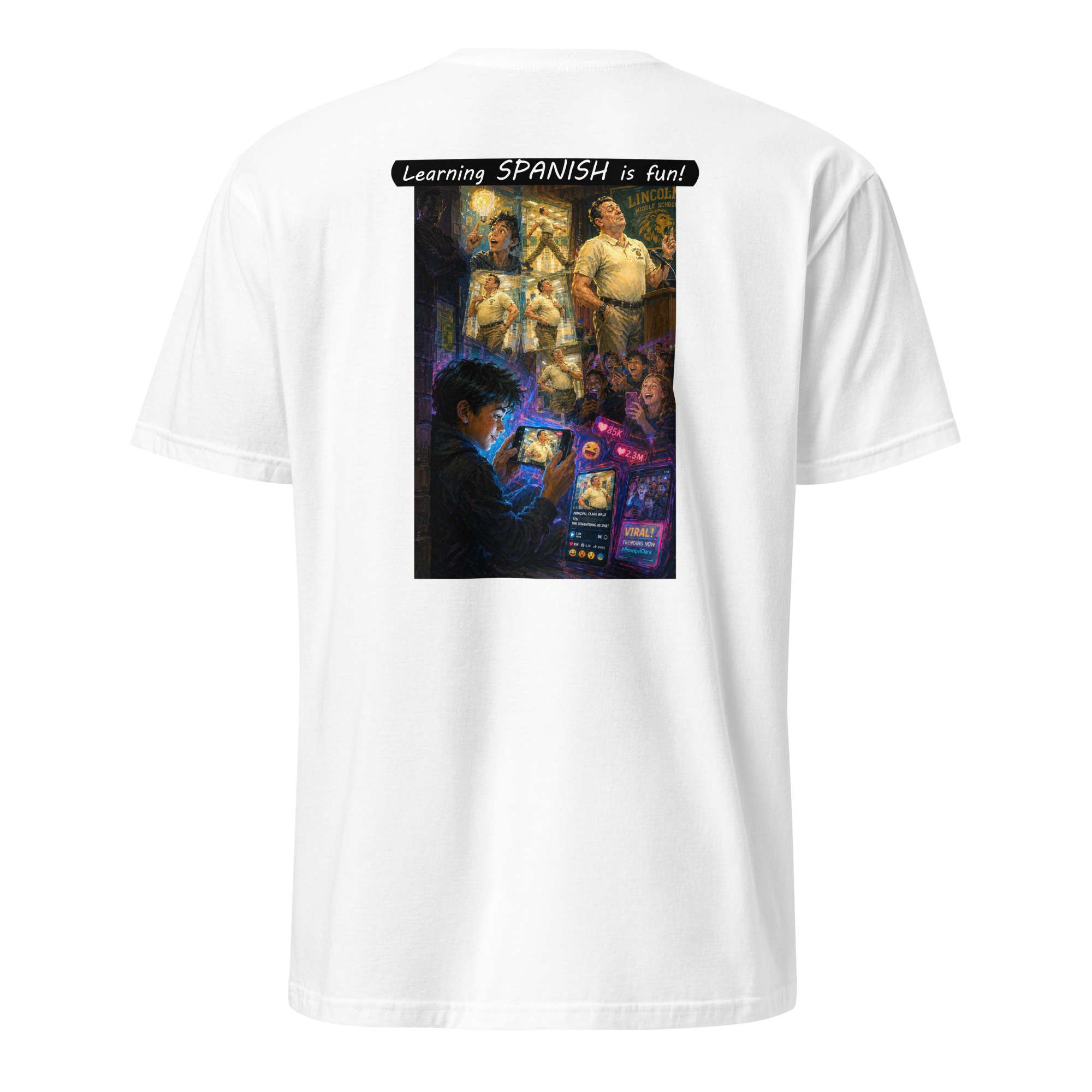 Unisex Softstyle T-Shirt - Learning SPANISH is fun! - The Influencer - Image 44
