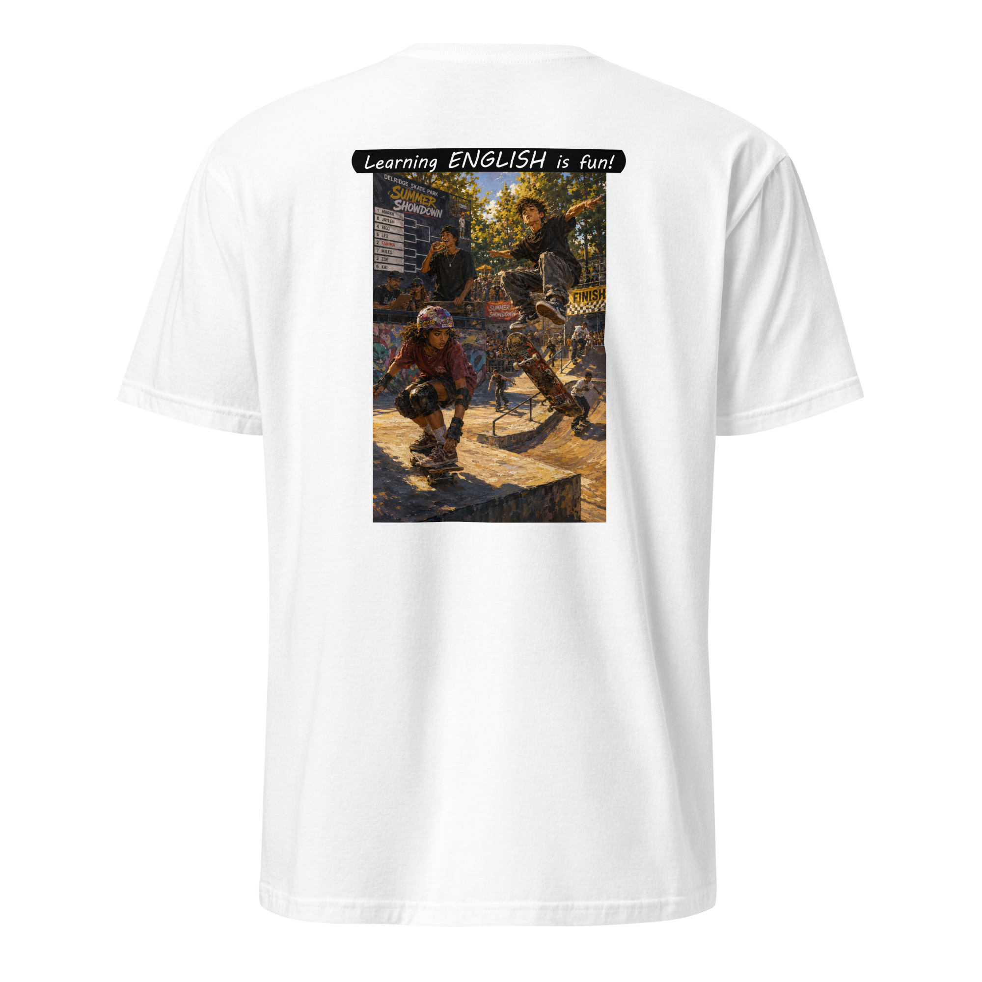 Unisex Softstyle T-Shirt - Learning ENGLISH is fun! - The Summer Showdown - Image 48