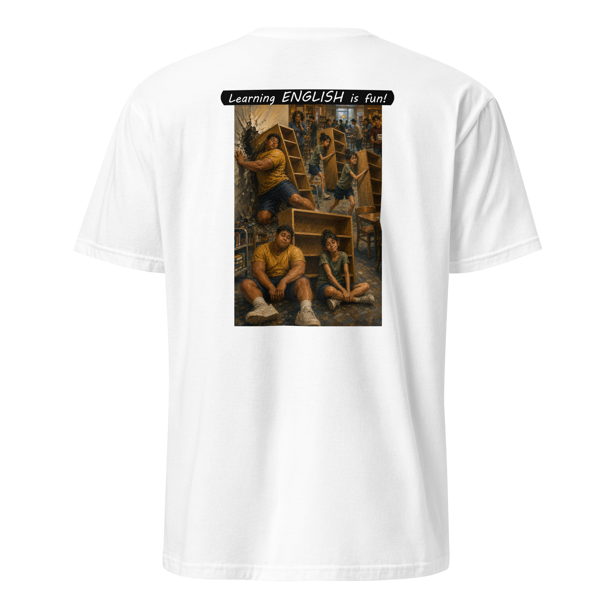 Unisex Softstyle T-Shirt - Learning ENGLISH is fun! - Fair Trade - Image 50