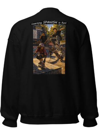 Unisex Crew Neck Sweatshirt – Learning SPANISH is fun! – The Summer Showdown