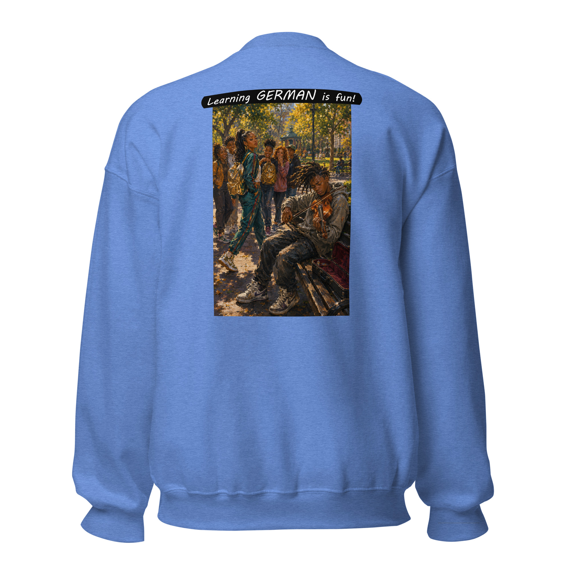 Unisex Crew Neck Sweatshirt - Learning GERMAN is fun! - The Spotlight - Image 29