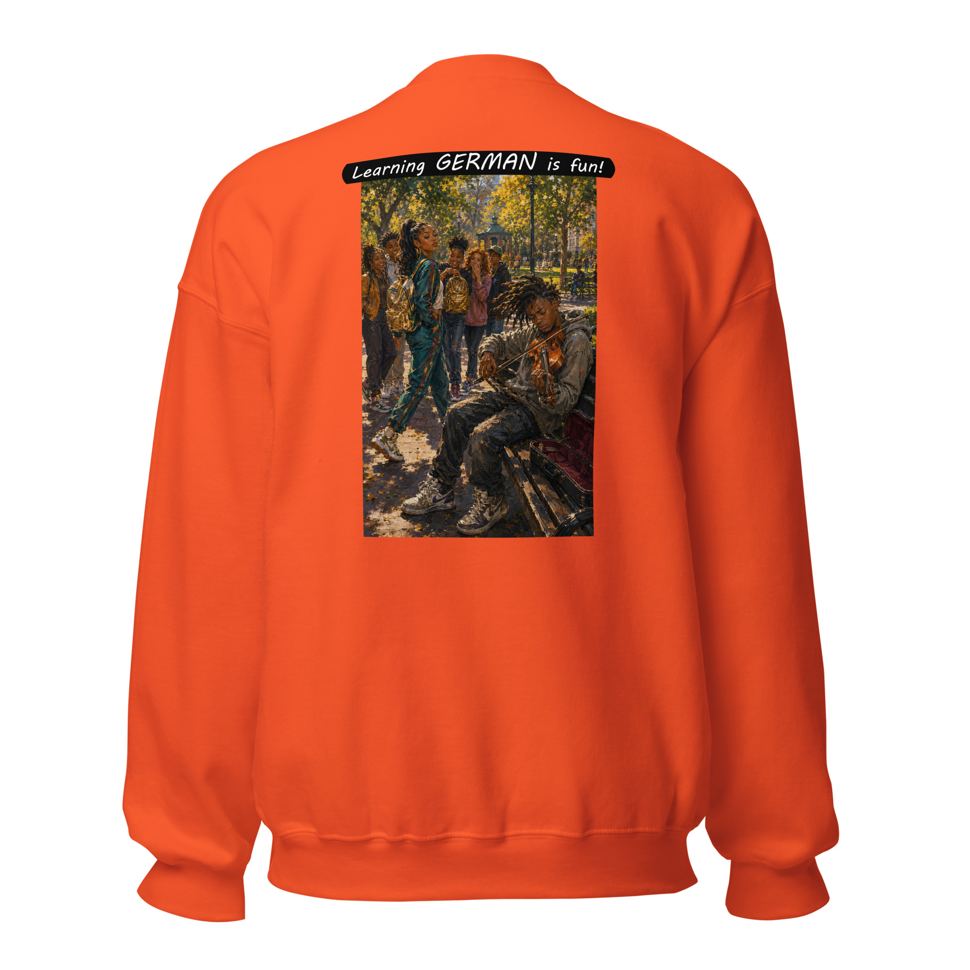 Unisex Crew Neck Sweatshirt - Learning GERMAN is fun! - The Spotlight - Image 37