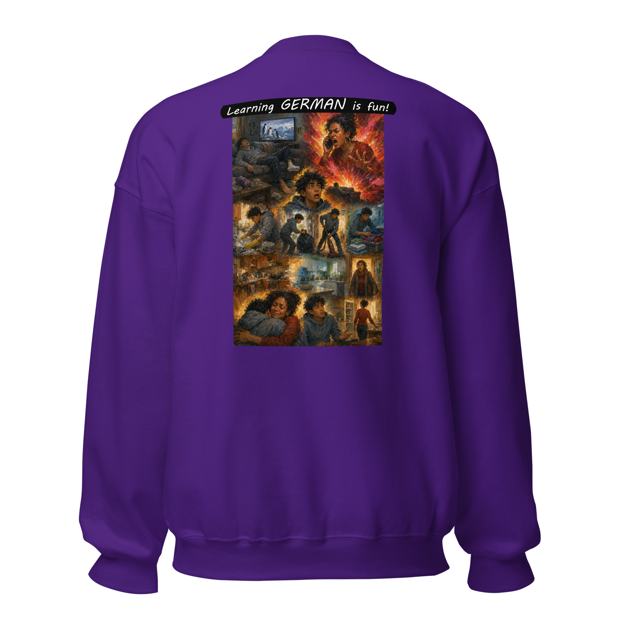 Unisex Crew Neck Sweatshirt - Learning GERMAN is fun! - Your Mama - Image 31