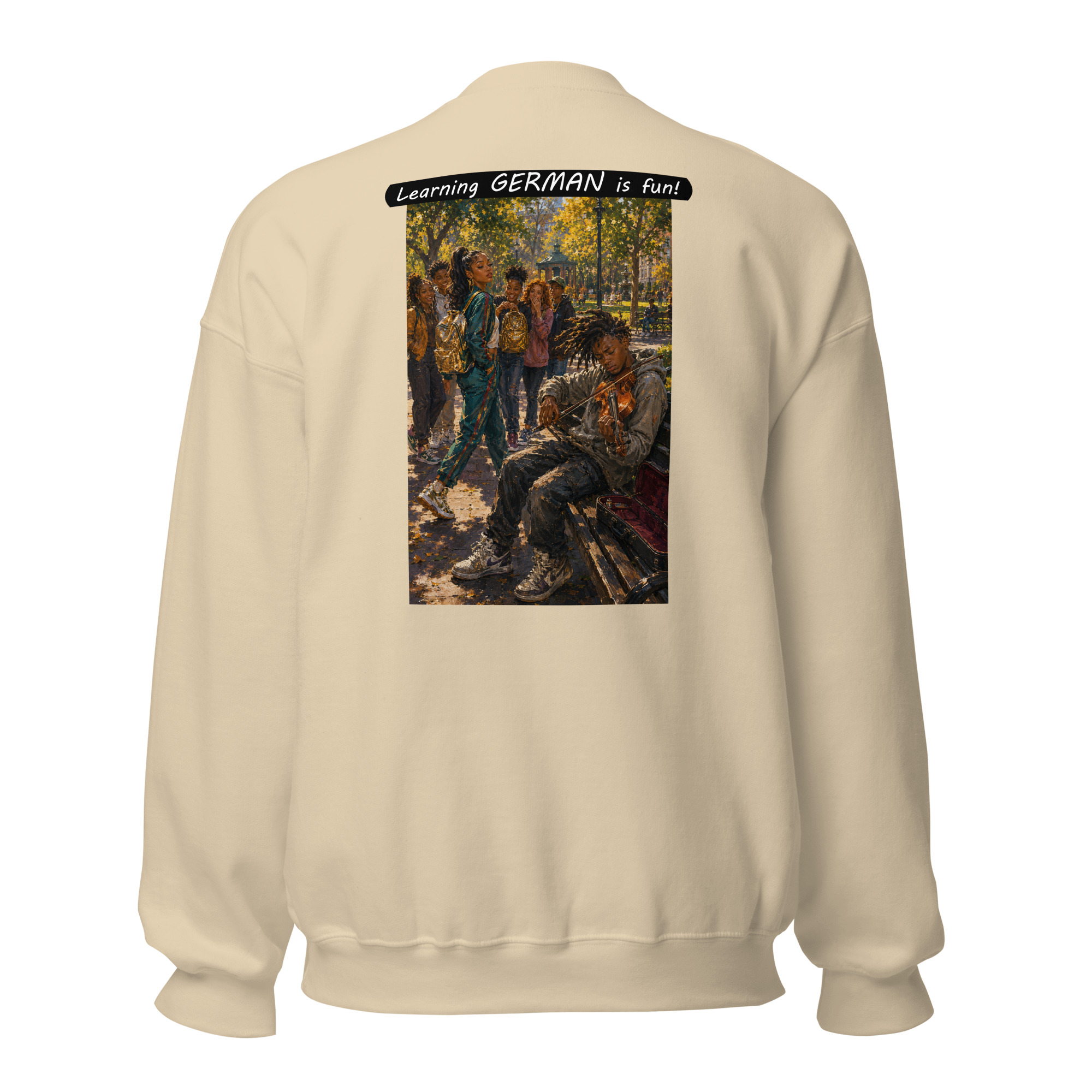 Unisex Crew Neck Sweatshirt - Learning GERMAN is fun! - The Spotlight - Image 41