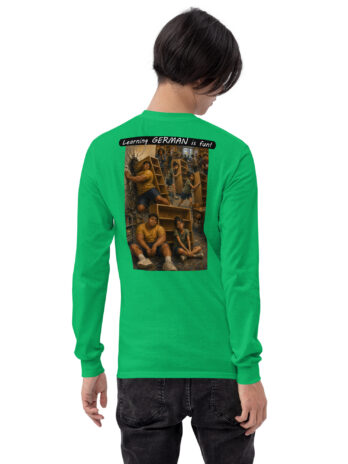Unisex Long Sleeve Shirt – Learning GERMAN is fun! – Fair Trade