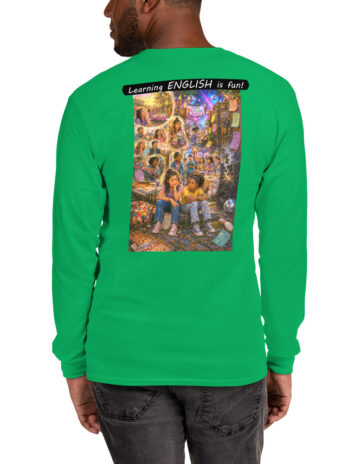 Unisex Long Sleeve Shirt – Learning ENGLISH is fun! – The Surprise Party