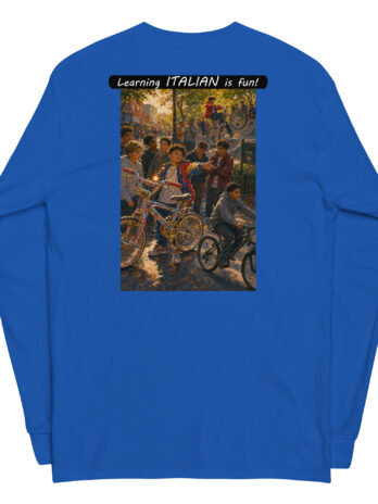Unisex Long Sleeve Shirt – Learning ITALIAN is fun! – The Show Off