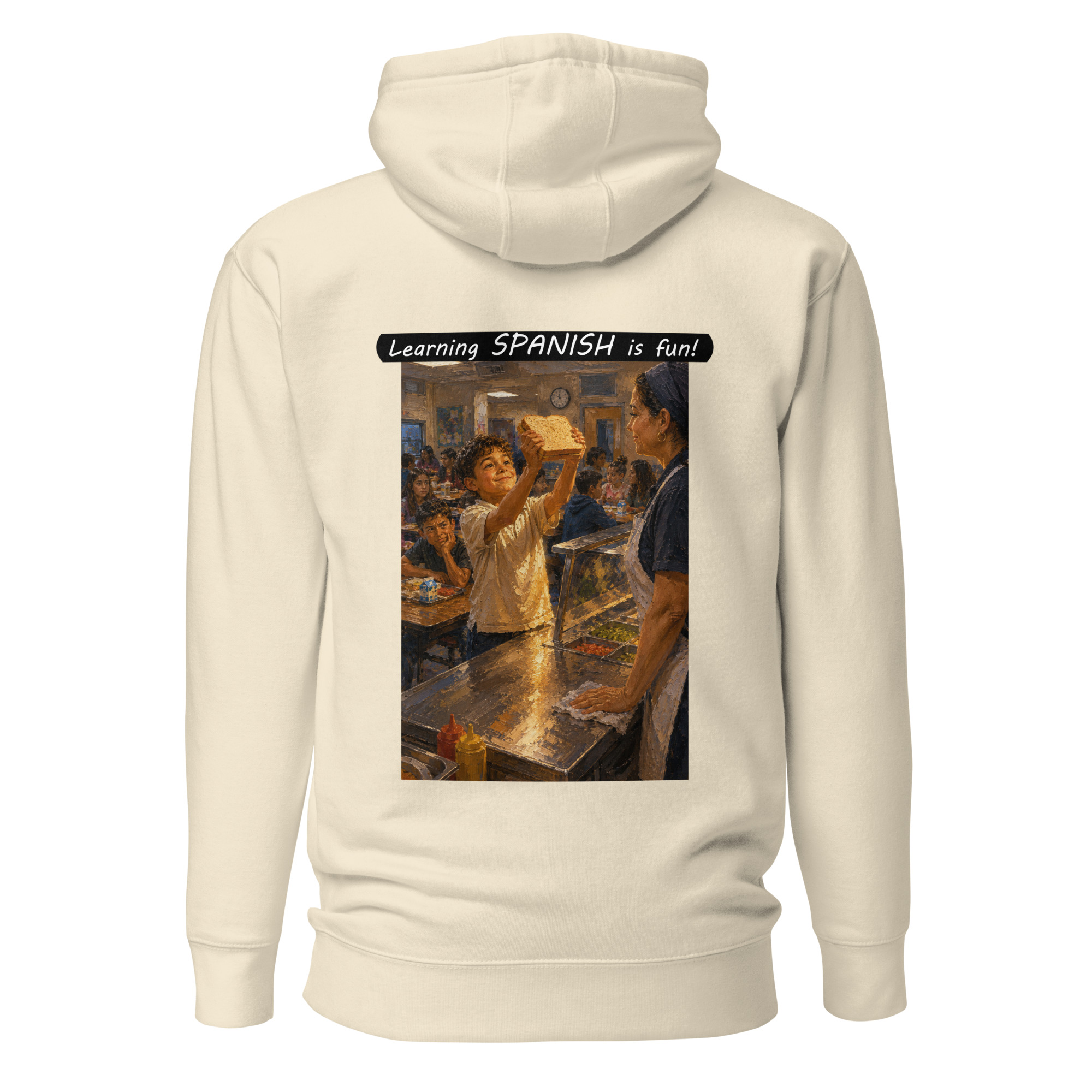 Unisex Premium Pullover Hoodie - Learning SPANISH is fun! - Crusty Roof Tiles - Image 43