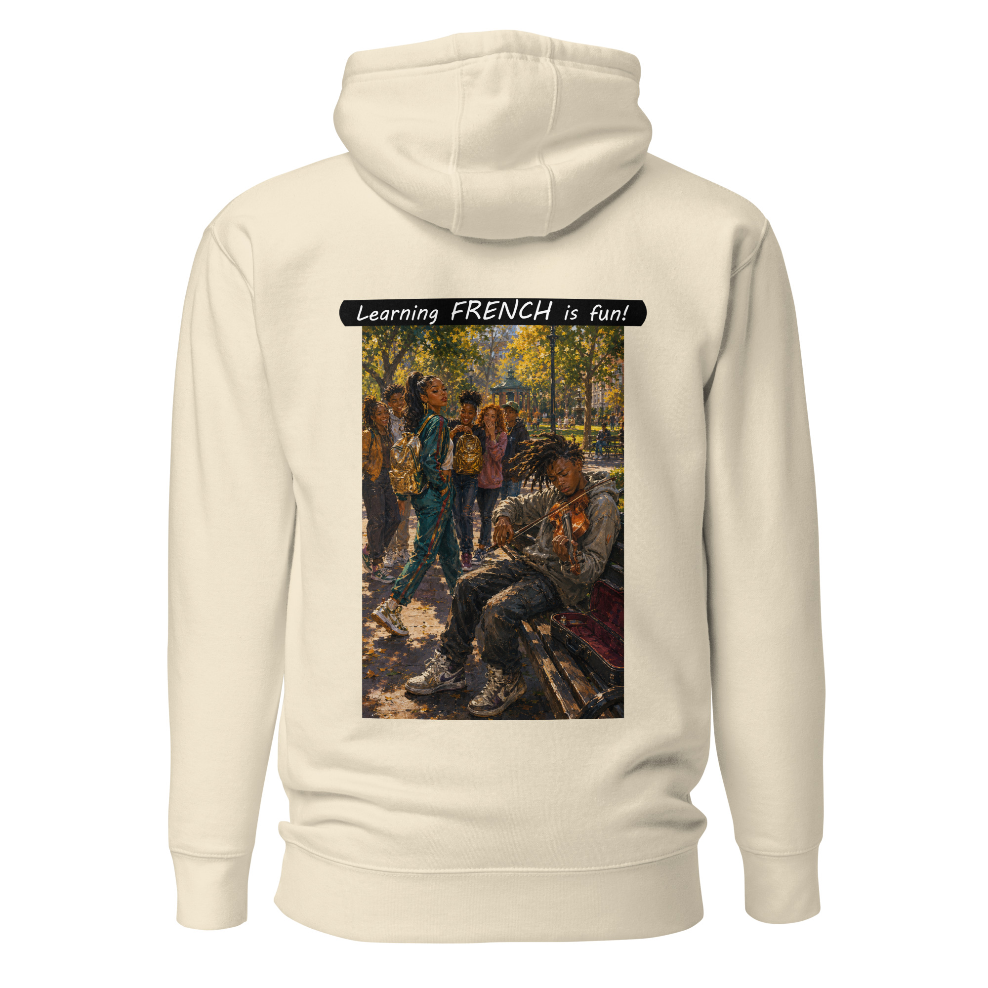 Unisex Premium Pullover Hoodie - Learning FRENCH is fun! - The Spotlight - Image 44
