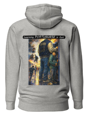 Unisex Premium Pullover Hoodie – Learning PORTUGUESE is fun! – The School Locker