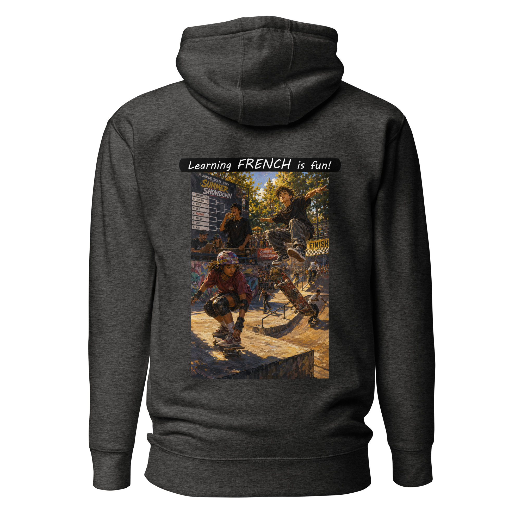 Unisex Premium Pullover Hoodie - Learning FRENCH is fun! - The Summer Showdown - Image 16