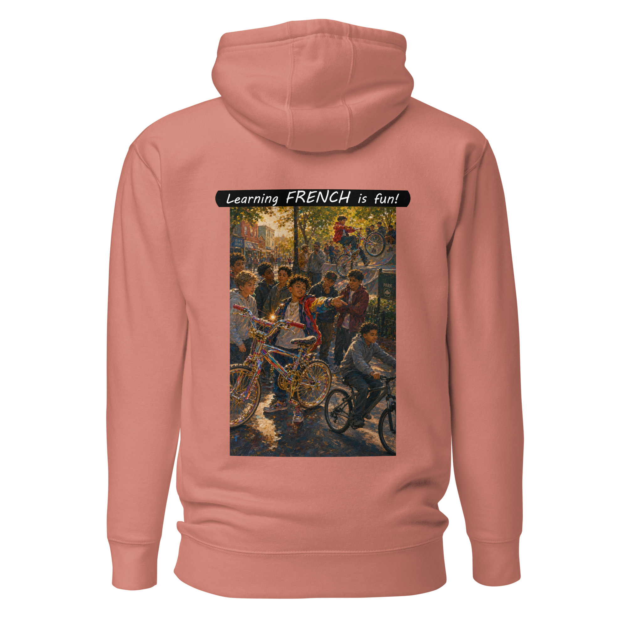 Unisex Premium Pullover Hoodie - Learning FRENCH is fun! - The Show Off - Image 20