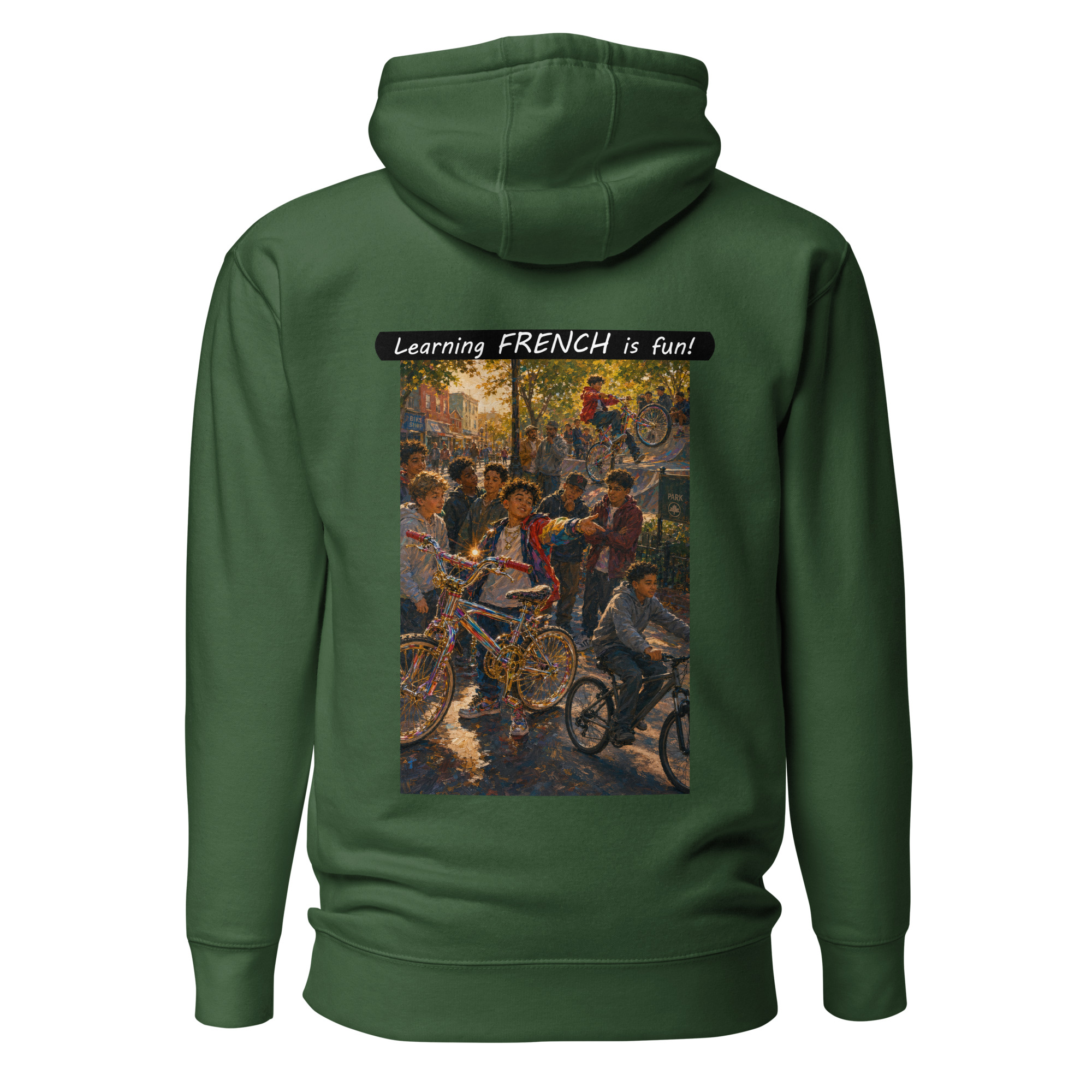 Unisex Premium Pullover Hoodie - Learning FRENCH is fun! - The Show Off - Image 23