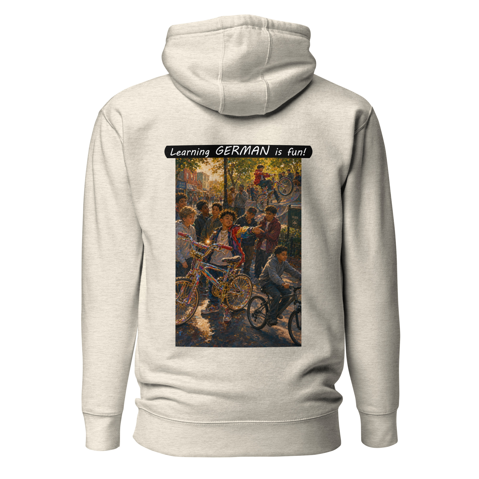 Unisex Premium Pullover Hoodie - Learning GERMAN is fun! - The Show Off - Image 53