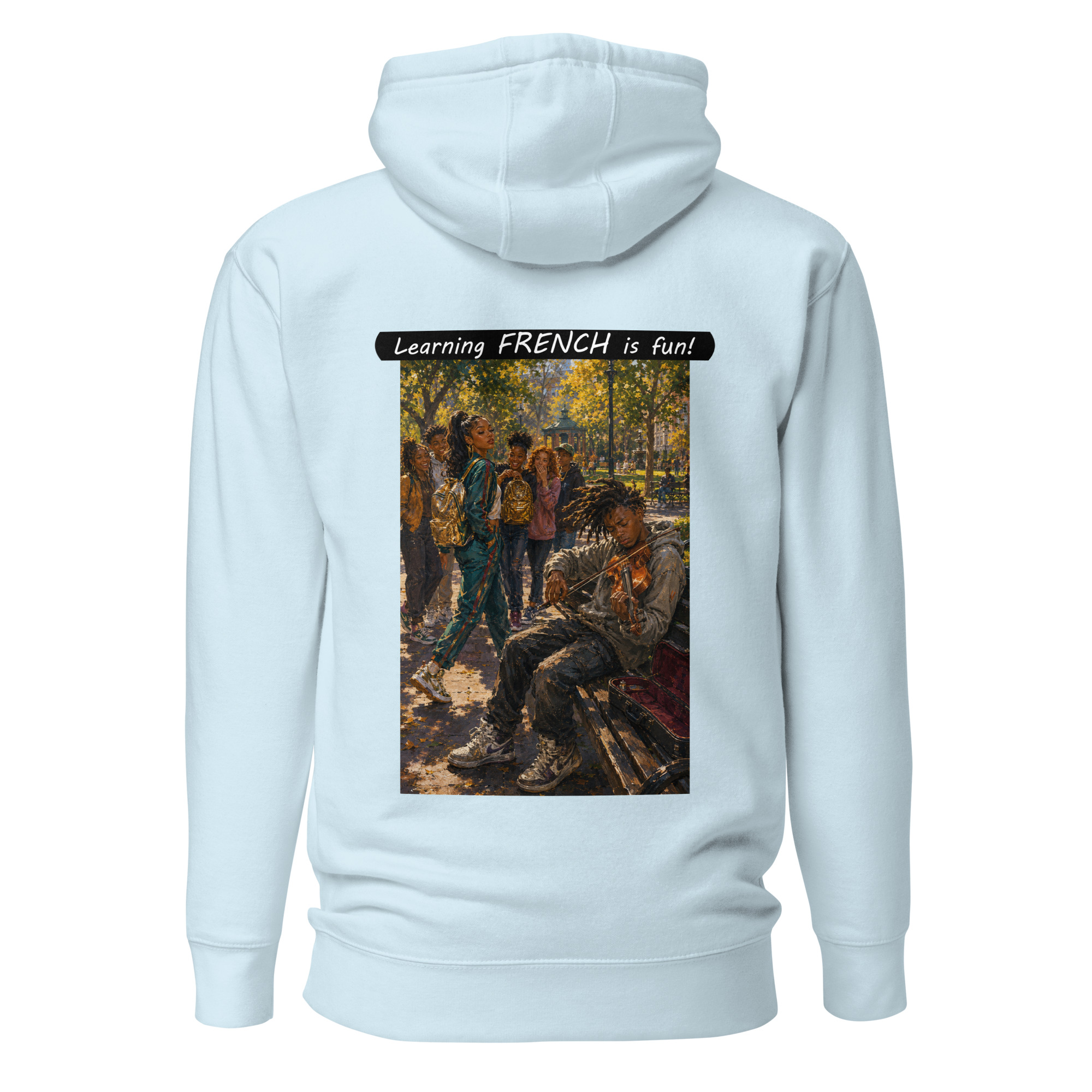 Unisex Premium Pullover Hoodie - Learning FRENCH is fun! - The Spotlight - Image 35