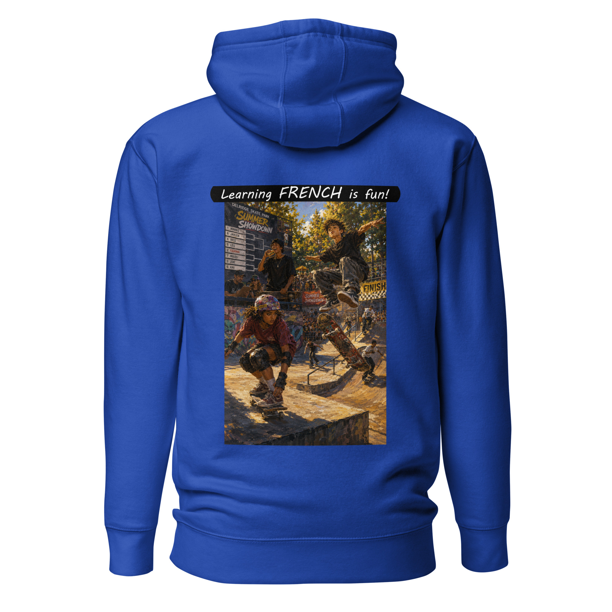 Unisex Premium Pullover Hoodie - Learning FRENCH is fun! - The Summer Showdown - Image 41