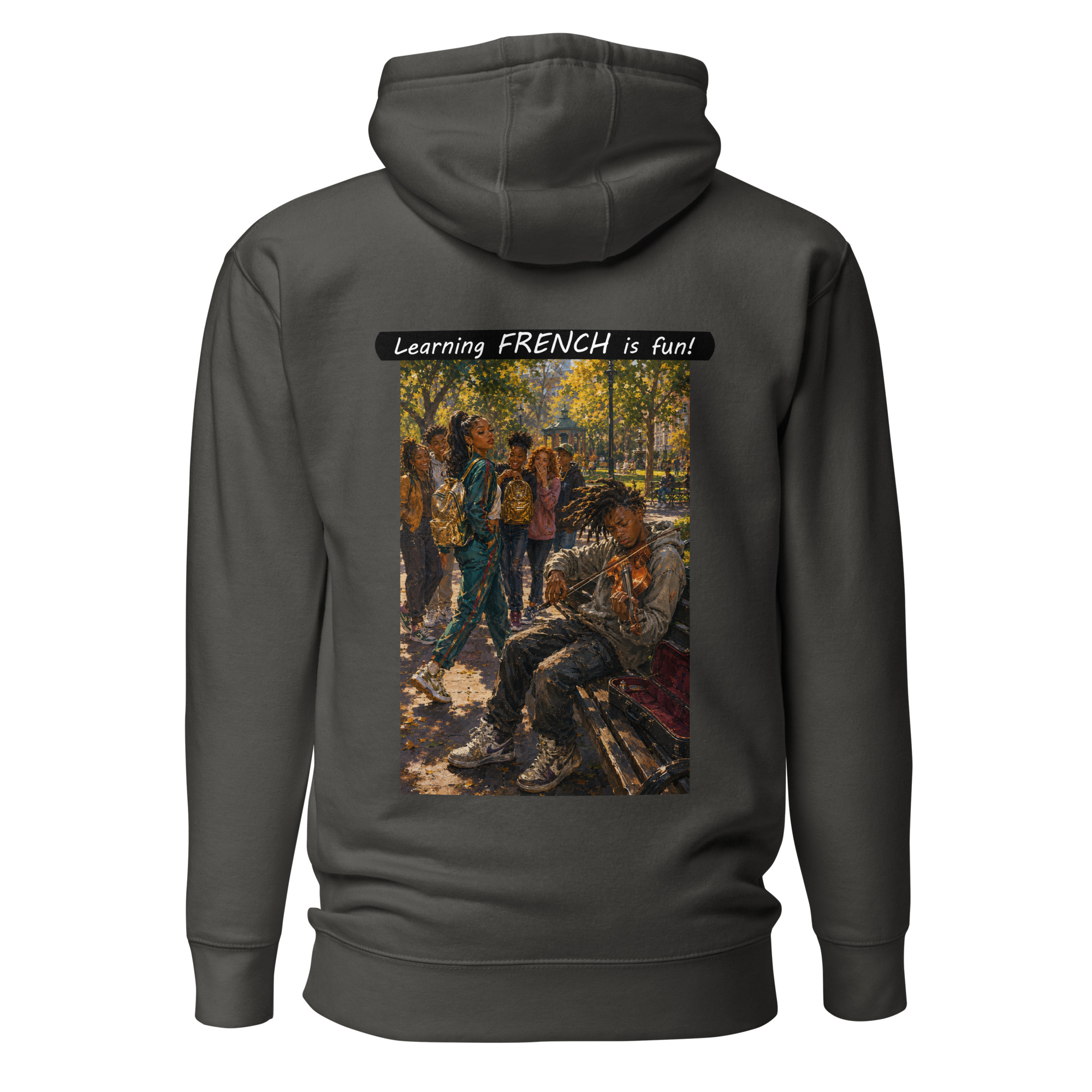 Unisex Premium Pullover Hoodie - Learning FRENCH is fun! - The Spotlight - Image 47