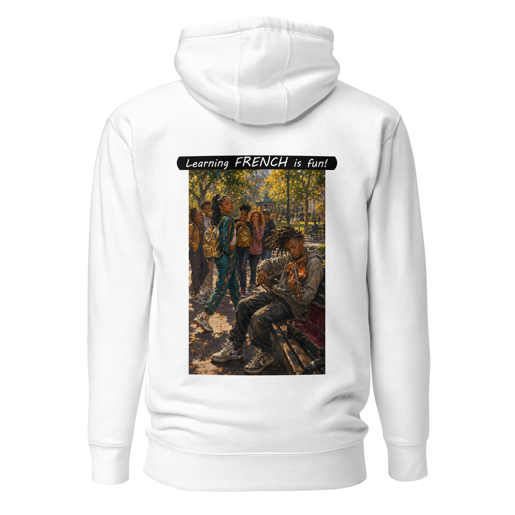 Unisex Premium Pullover Hoodie - Learning FRENCH is fun! - The Spotlight - Image 41