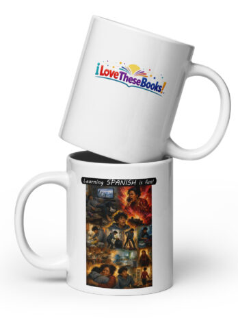 Premium White Glossy Mug – Learning SPANISH is fun! – Your Mama