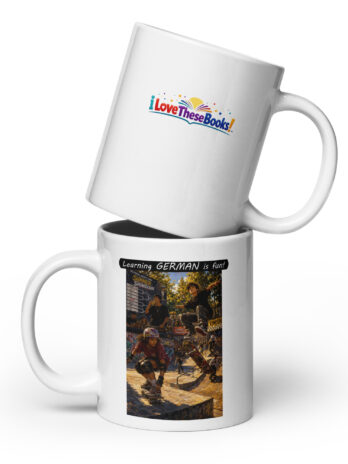 Premium White Glossy Mug – Learning GERMAN is fun! – The Summer Showdown