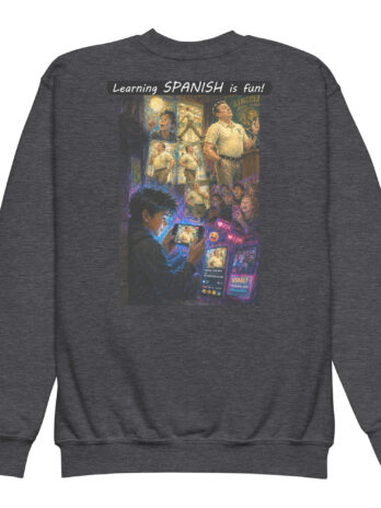 Youth Crewneck Sweatshirt – Learning SPANISH is fun! – The Influencer
