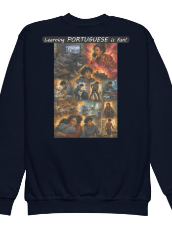 Youth crewneck sweatshirt – Learning PORTUGUESE is fun! – Your Mama