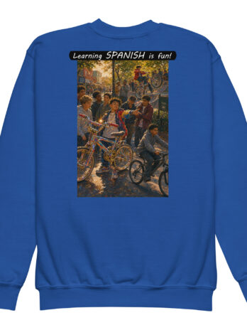Youth Crewneck Sweatshirt – Learning SPANISH is fun! – The Show Off