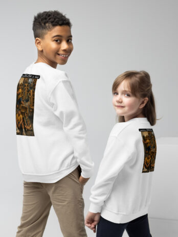 Youth crewneck sweatshirt – Learning ENGLISH is fun! – Fair Trade