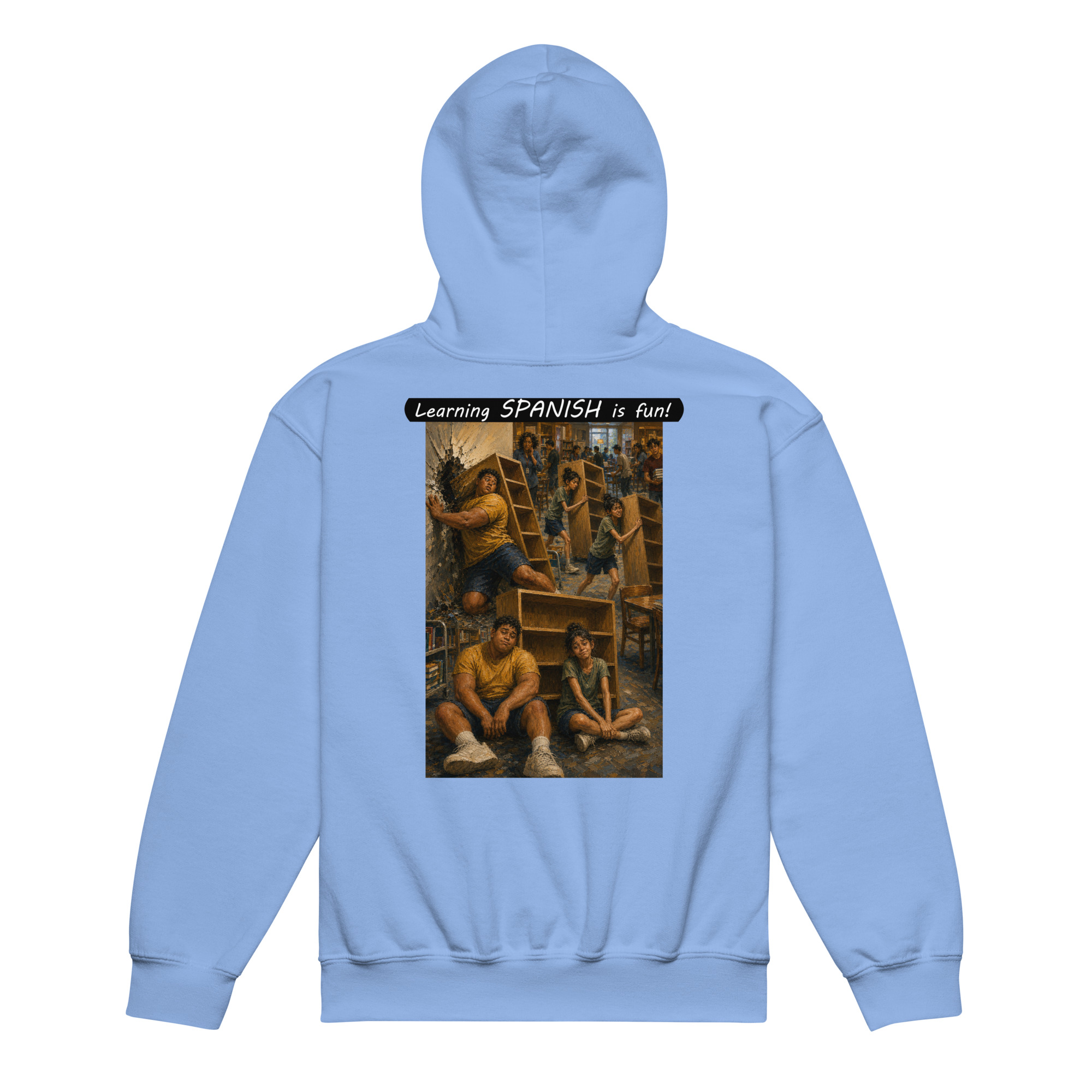 Youth Heavy Blend Hoodie - Learning SPANISH is fun! - Fair Trade - Image 18