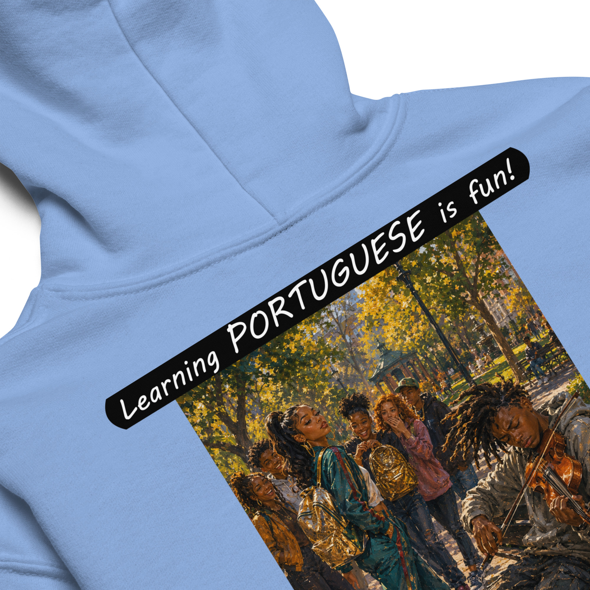 Youth heavy blend hoodie - Learning PORTUGUESE is fun! - The Spotlight - Image 16