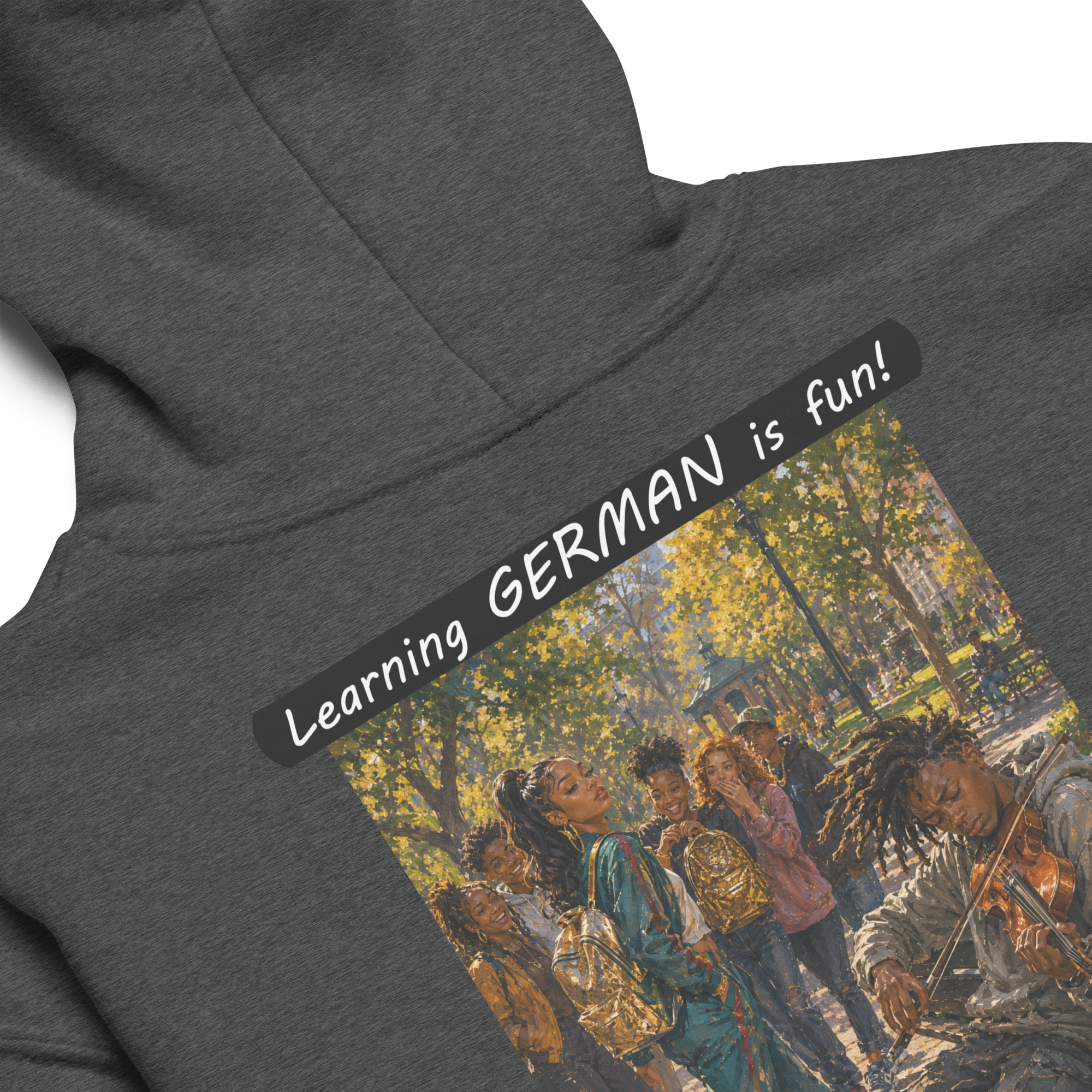 Youth heavy blend hoodie - Learning GERMAN is fun! - The Spotlight - Image 10