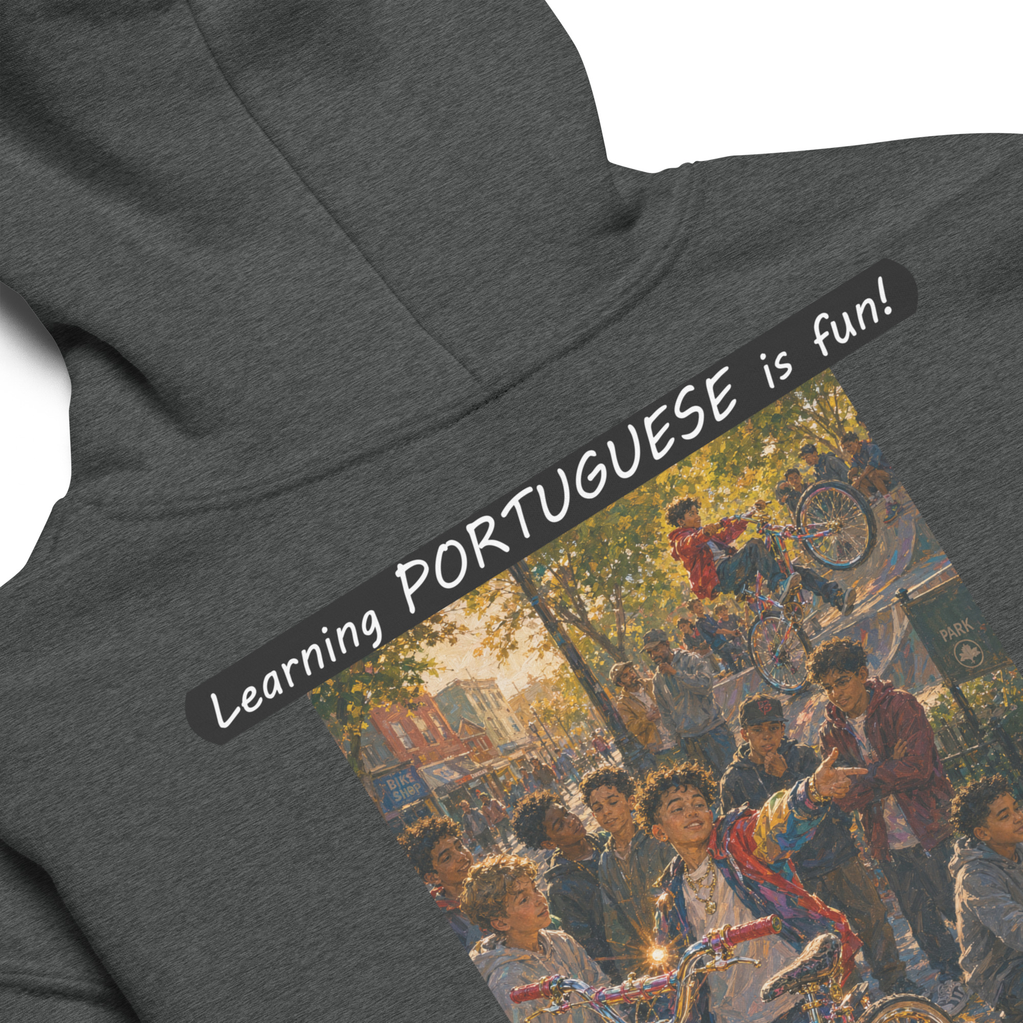 Youth heavy blend hoodie - Learning PORTUGUESE is fun! - The Show Off - Image 1
