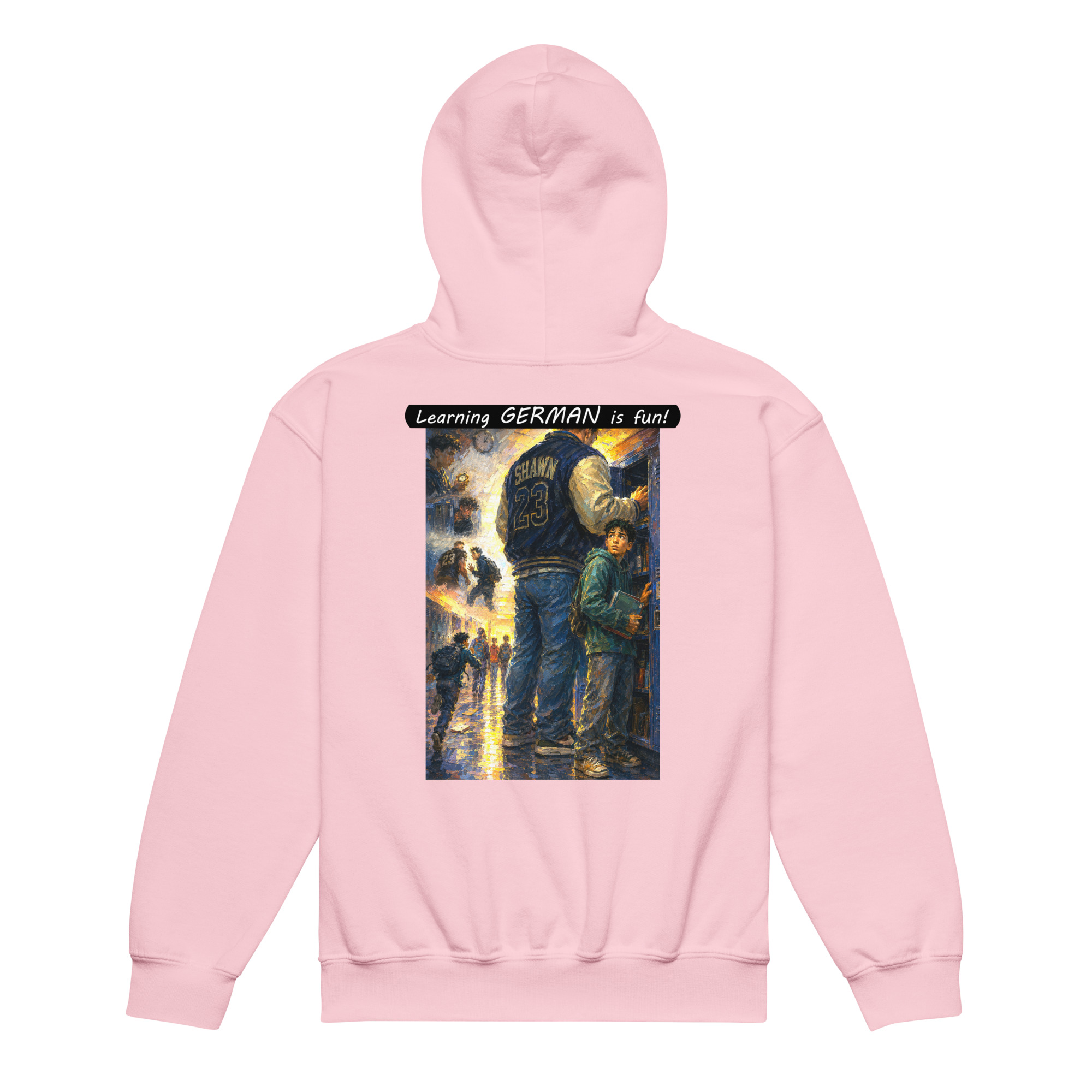 Youth heavy blend hoodie - Learning GERMAN is fun! - The School Locker - Image 21