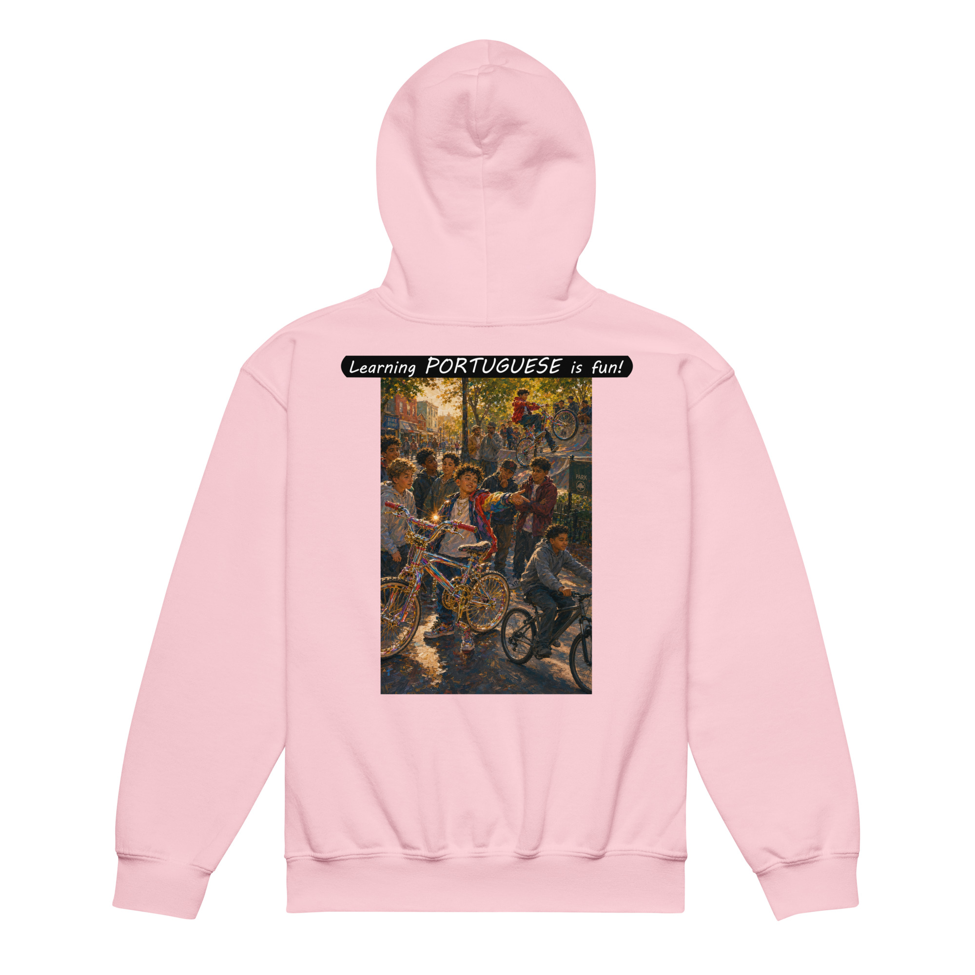 Youth heavy blend hoodie - Learning PORTUGUESE is fun! - The Show Off - Image 22