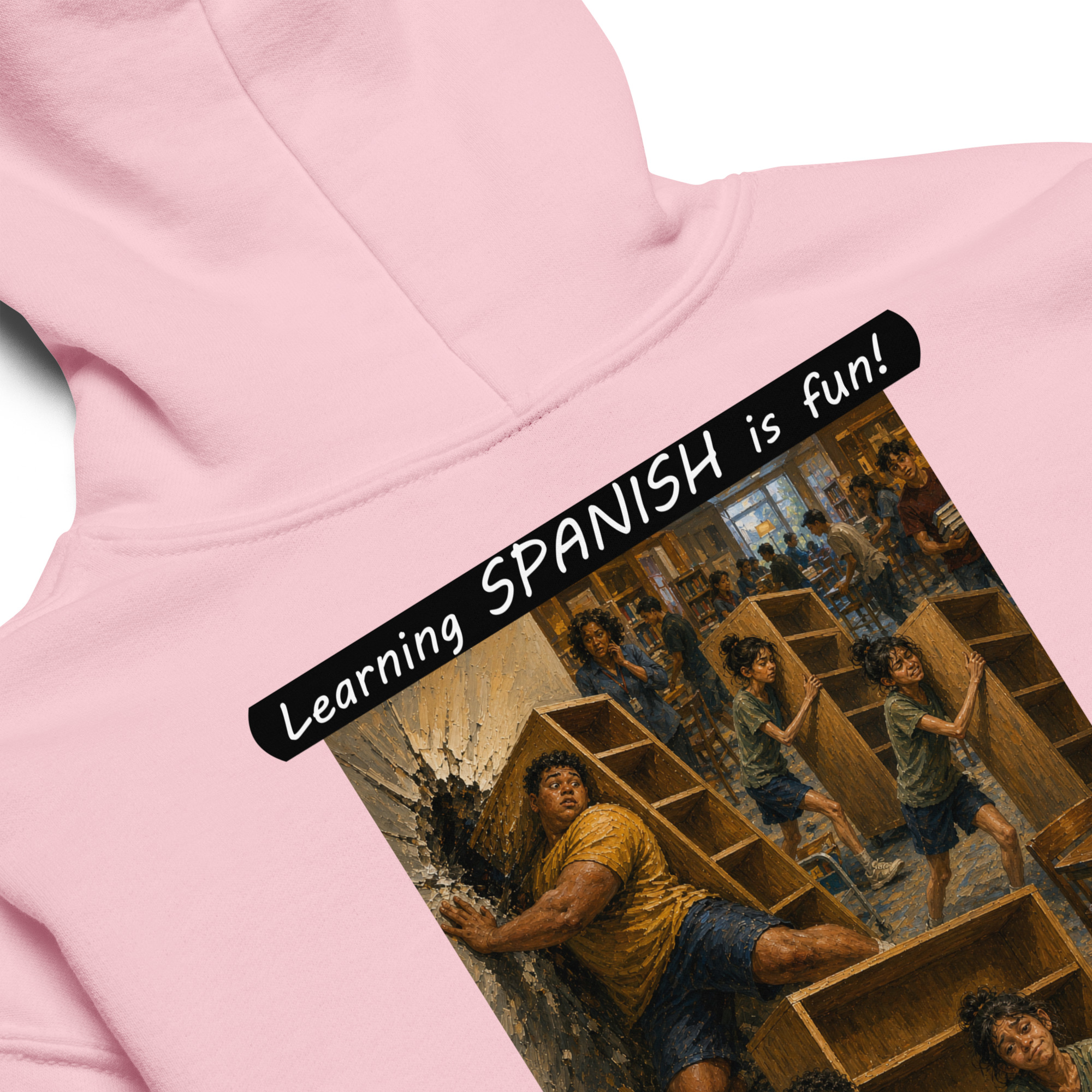 Youth Heavy Blend Hoodie - Learning SPANISH is fun! - Fair Trade - Image 19