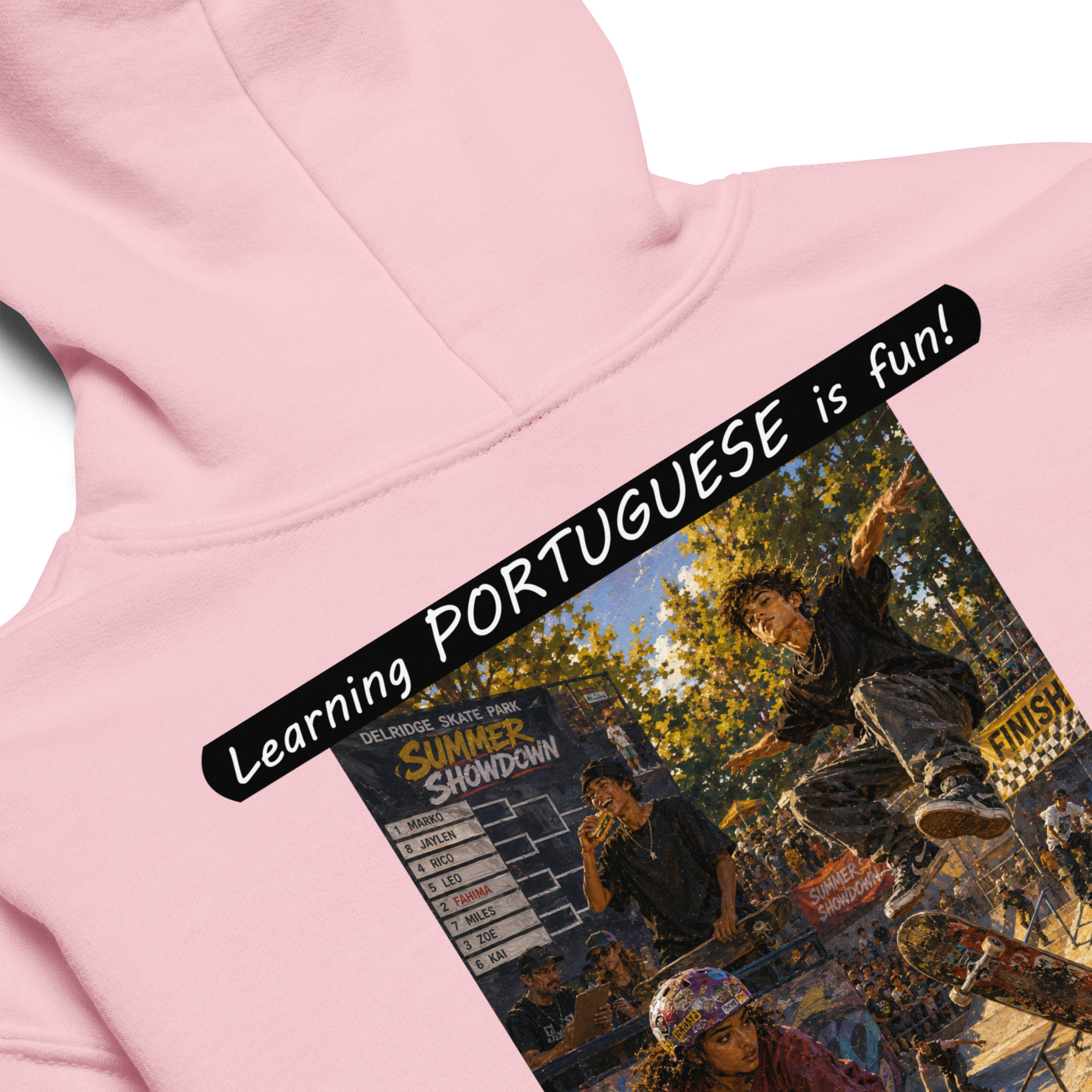 Youth heavy blend hoodie - Learning PORTUGUESE is fun! - The Summer Showdown - Image 16