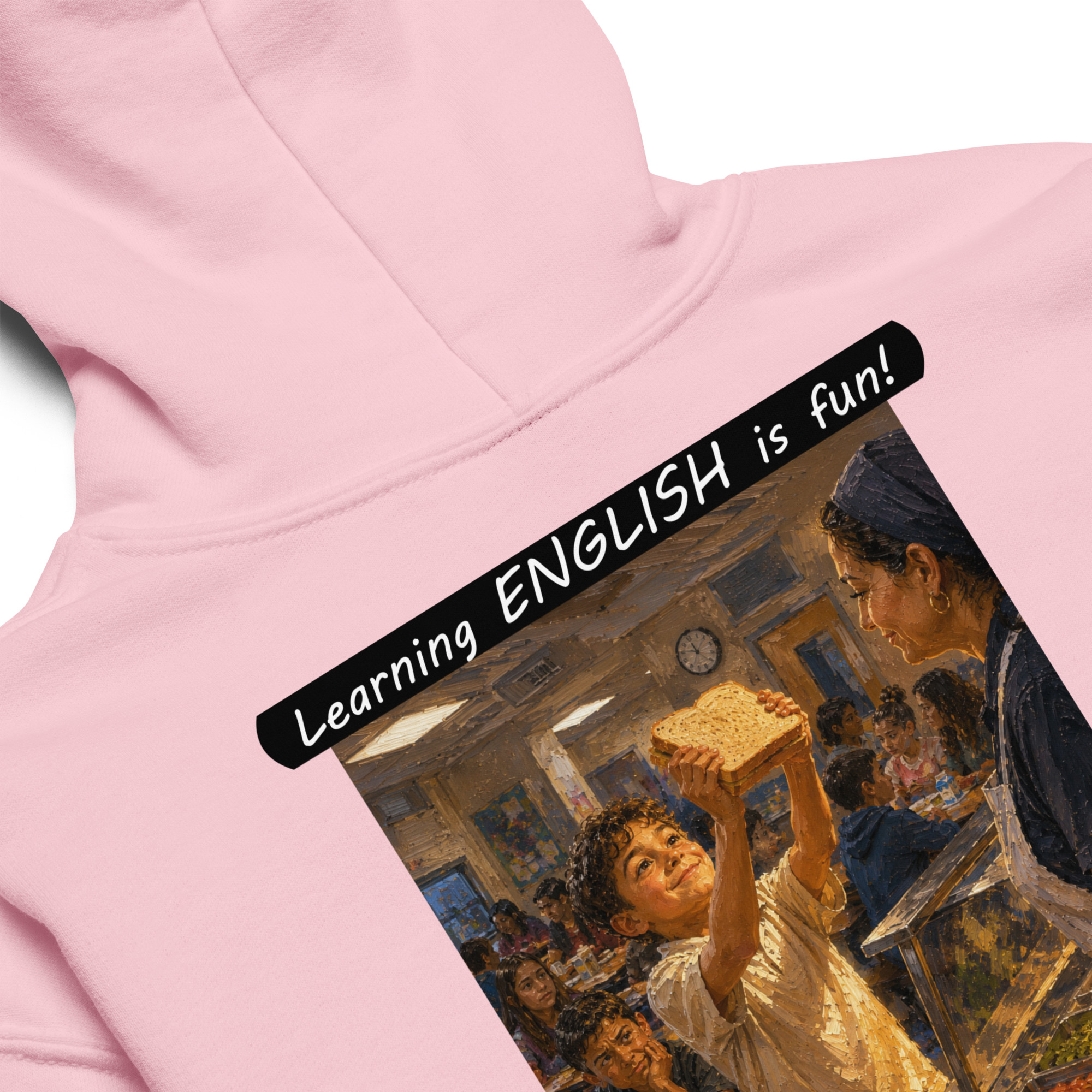 Youth heavy blend hoodie - Learning ENGLISH is fun! - Crusty Roof Tiles - Image 17